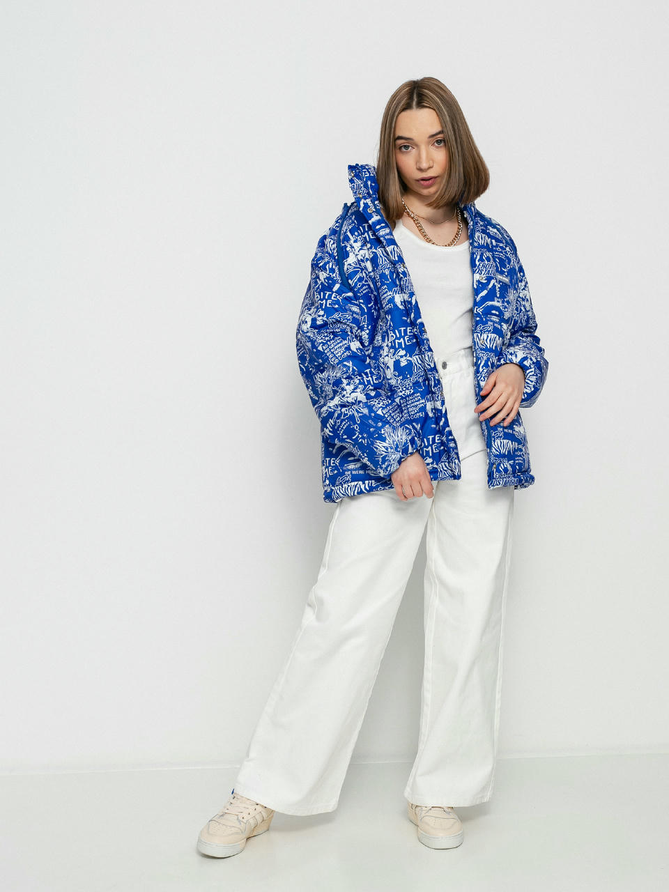 Local Heroes Riot Puff Jacket Wmn (blue/white)
