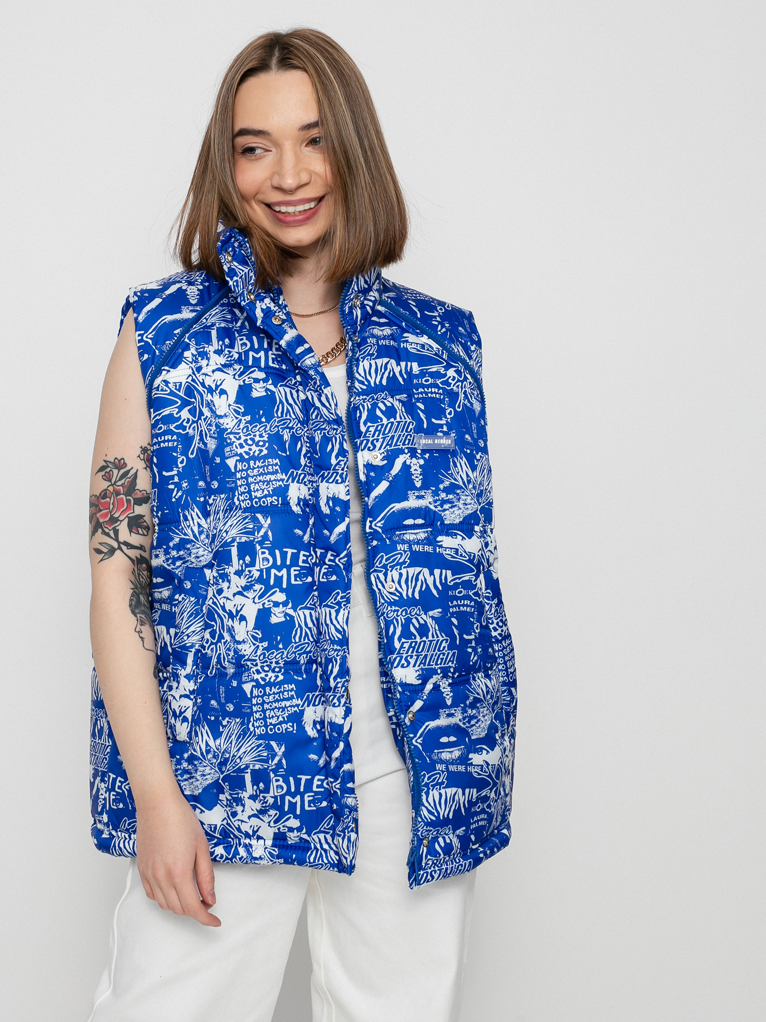Local Heroes Riot Puff Jacket Wmn (blue/white)