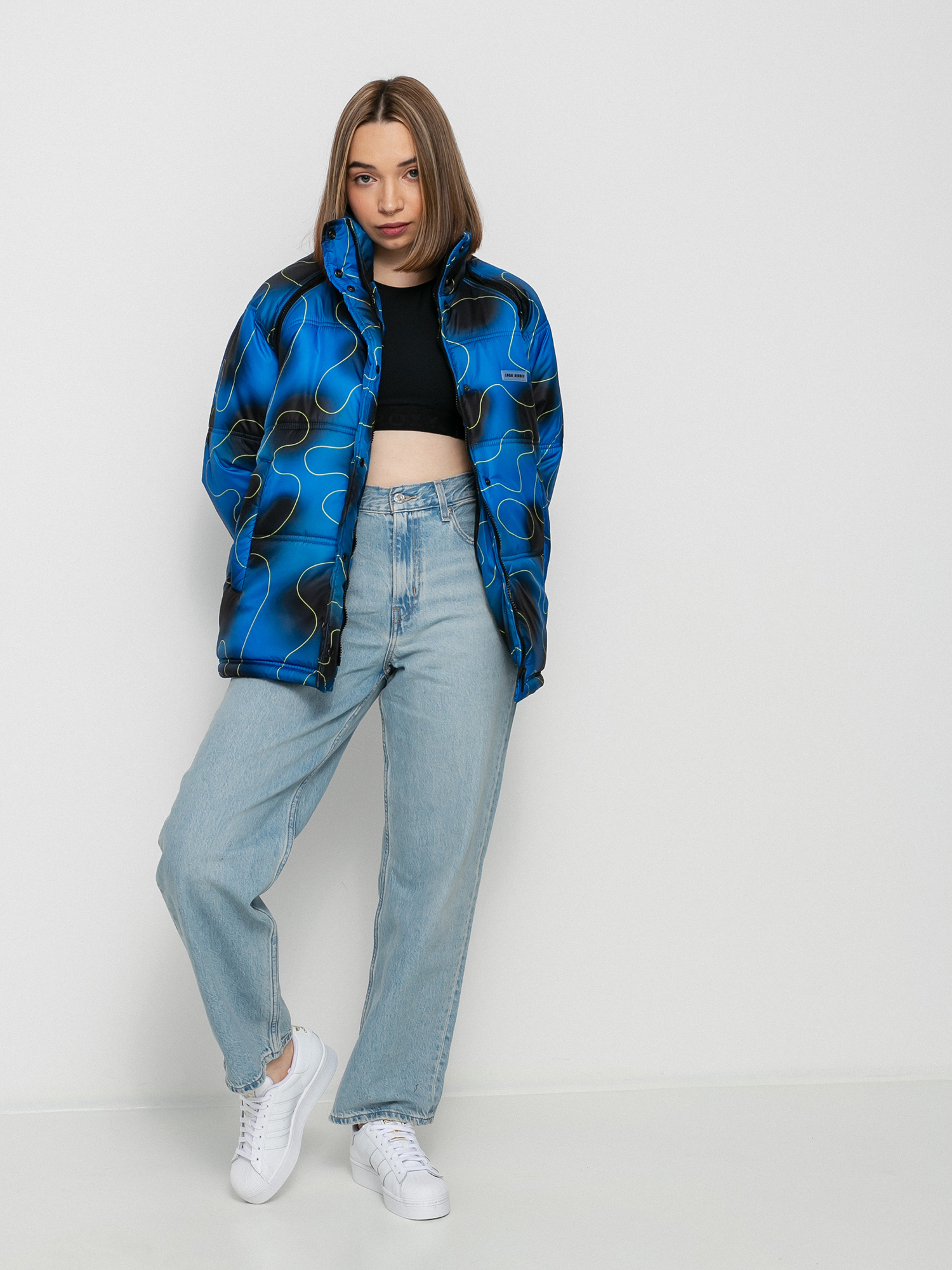 Local Heroes Spray Puff Jacke Wmn (black/blue)