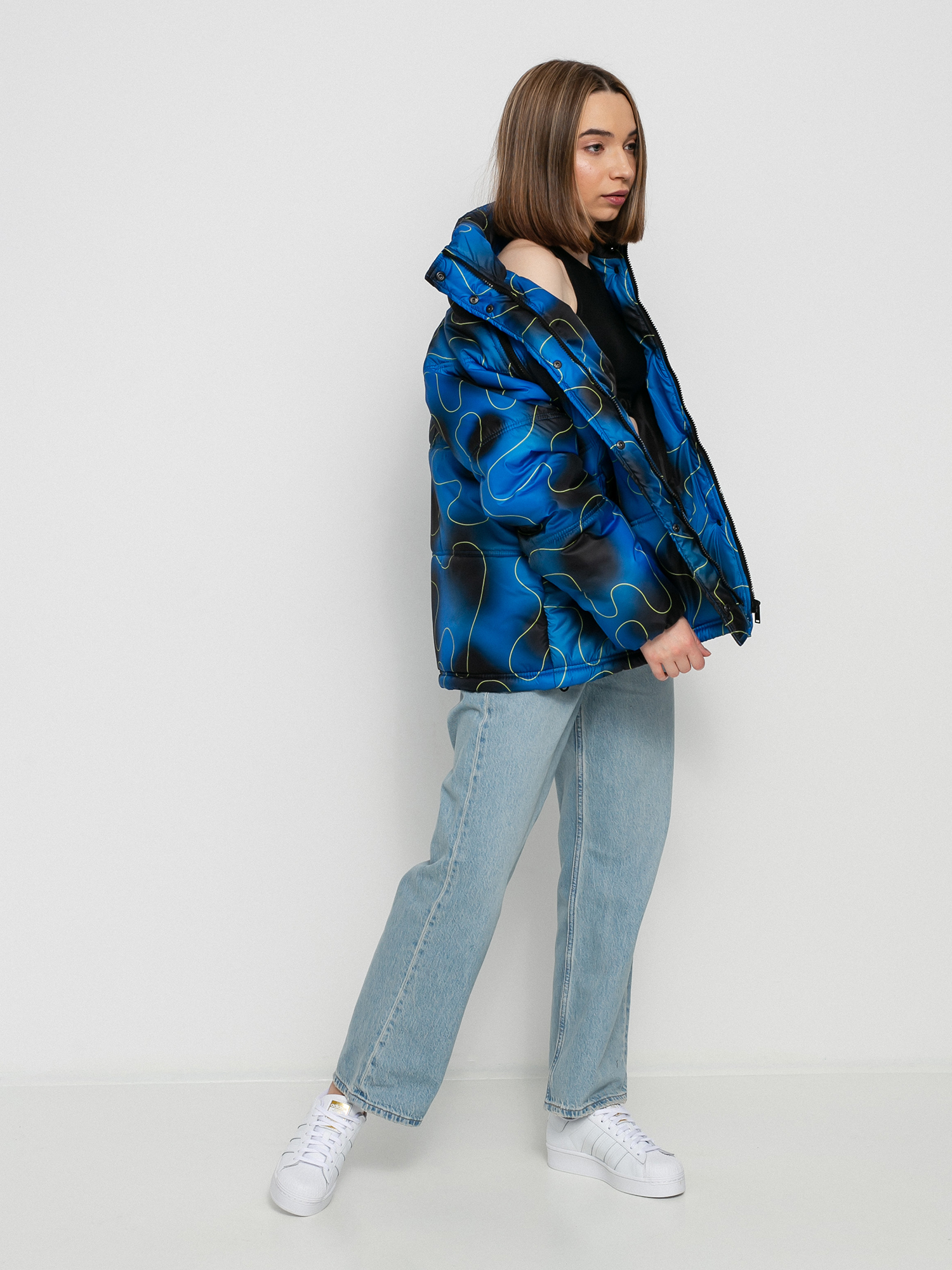 Local Heroes Spray Puff Jacke Wmn (black/blue)