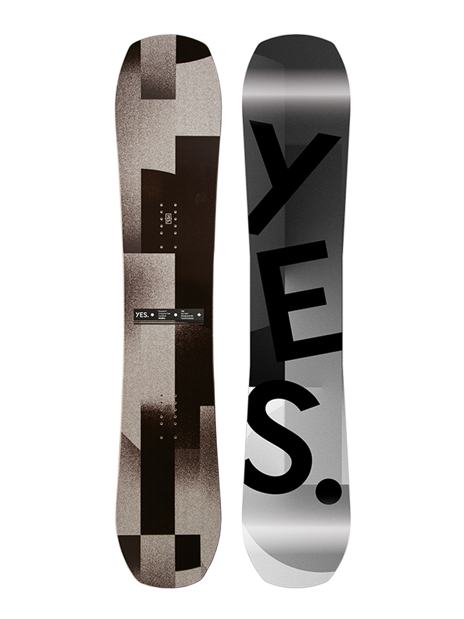 Mens Yes Standard Snowboard (black/grey)