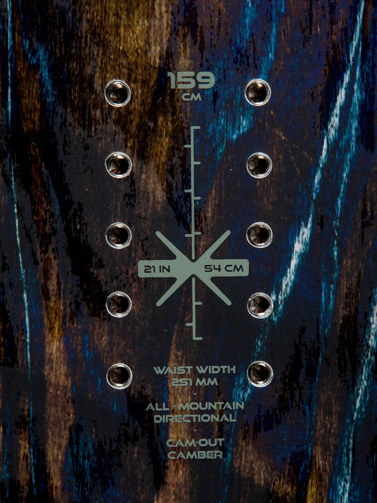 Mens Nitro Woodcarver Snowboard (blue/red/white)