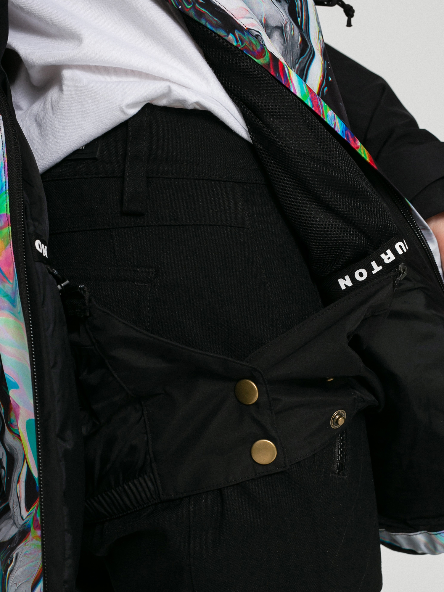 Womens Burton Gore Tex Pillowline Anorak Snowboard jacket (true black/maalavidaa)