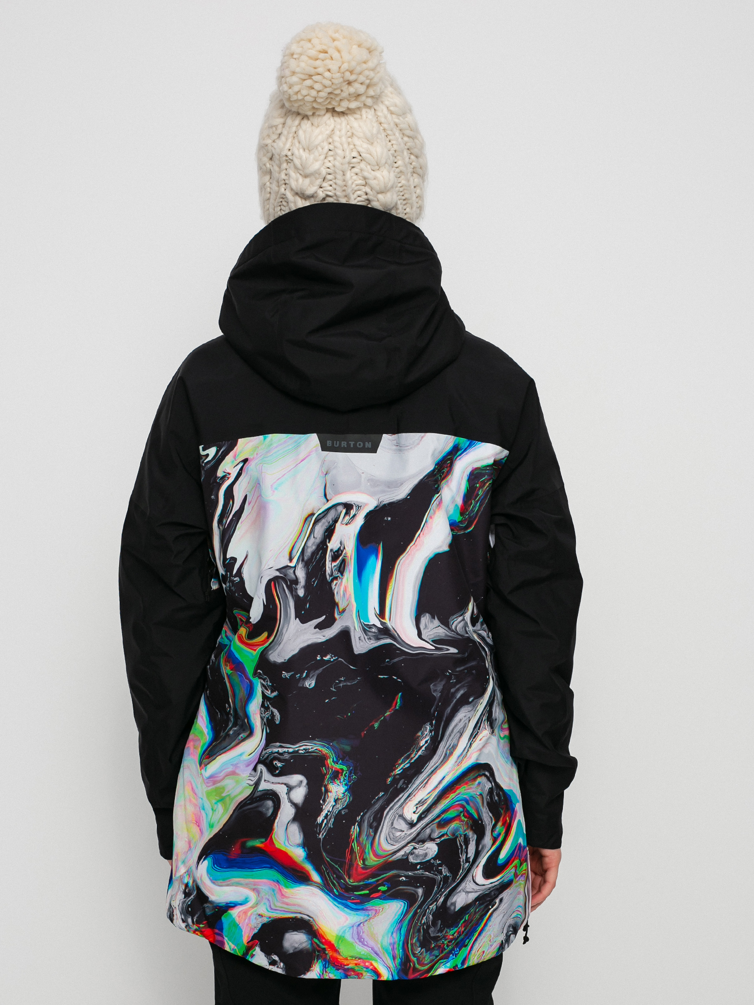 Womens Burton Gore Tex Pillowline Anorak Snowboard jacket (true black/maalavidaa)