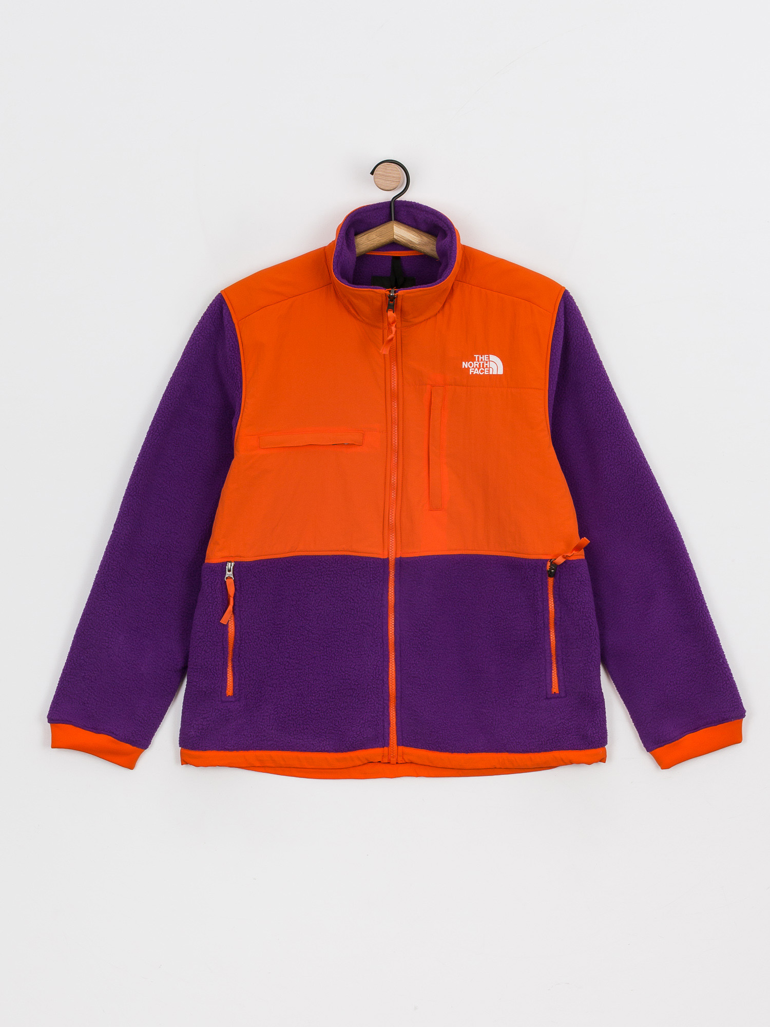 Mens The North Face Denali 2 Fleece (gravity purple/red orange)