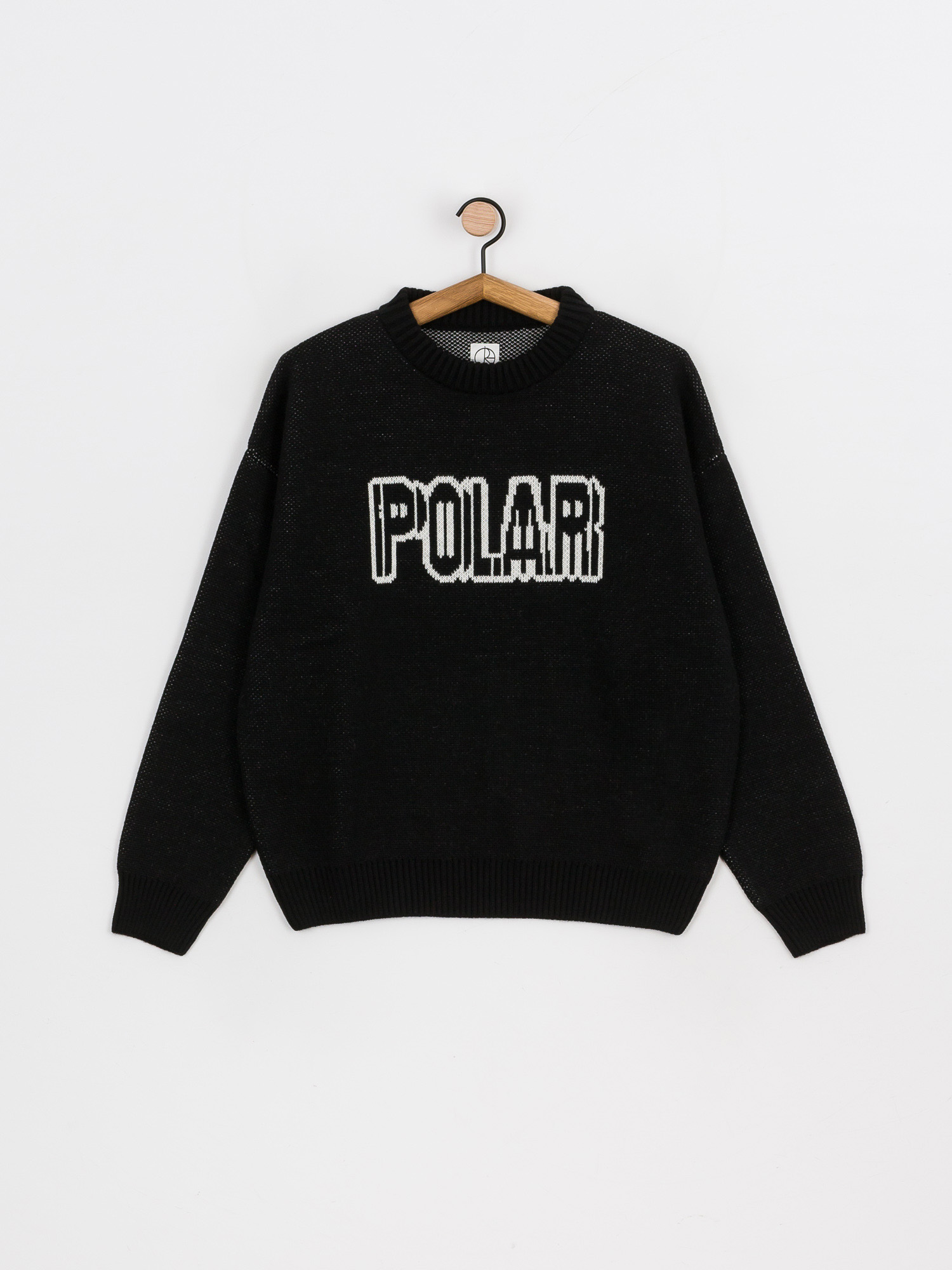 Polar Skate Earthquake Logo Knit Sweater (black)