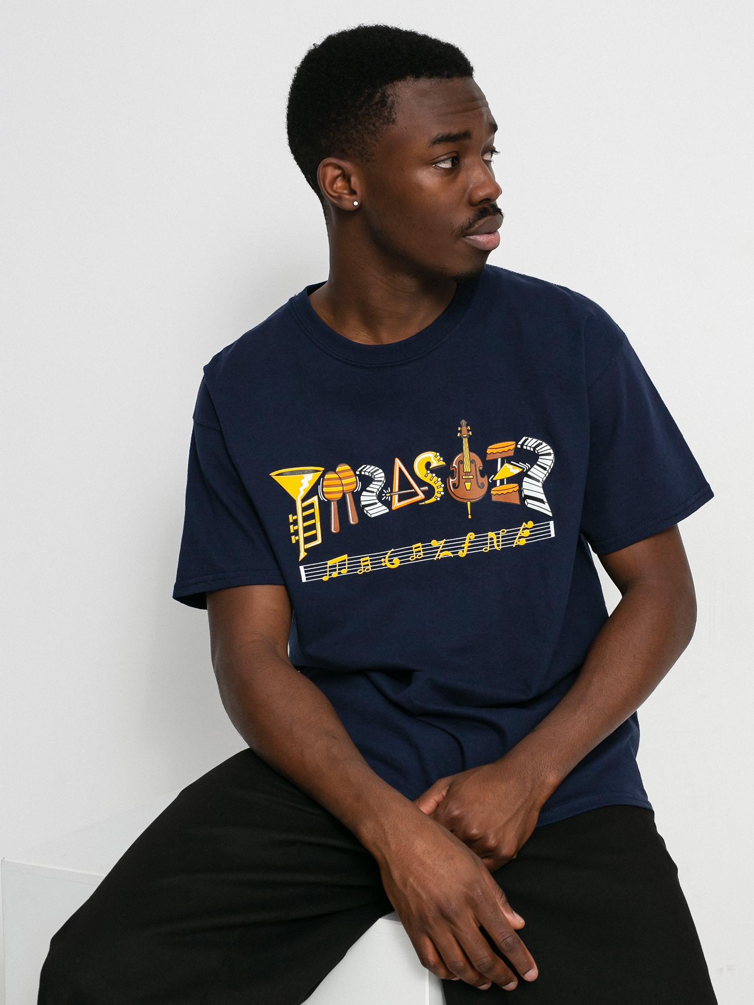 Thrasher Fillmore Logo T-shirt (navy)