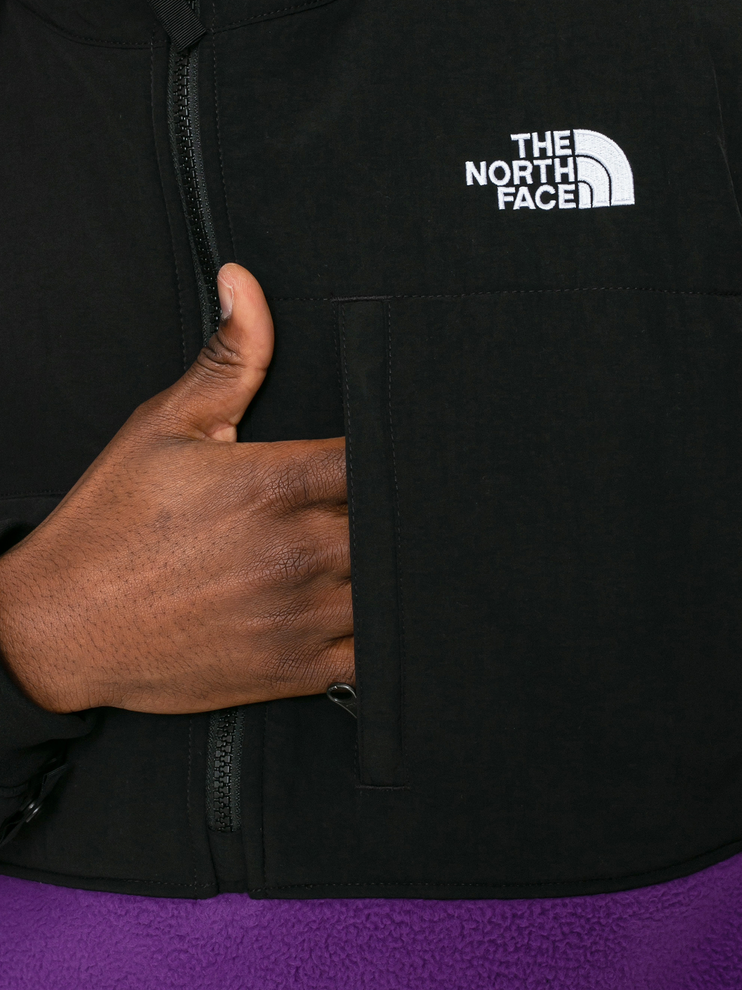 Herren The North Face Denali 2 Anorak Fleecejacke (gravity purple)