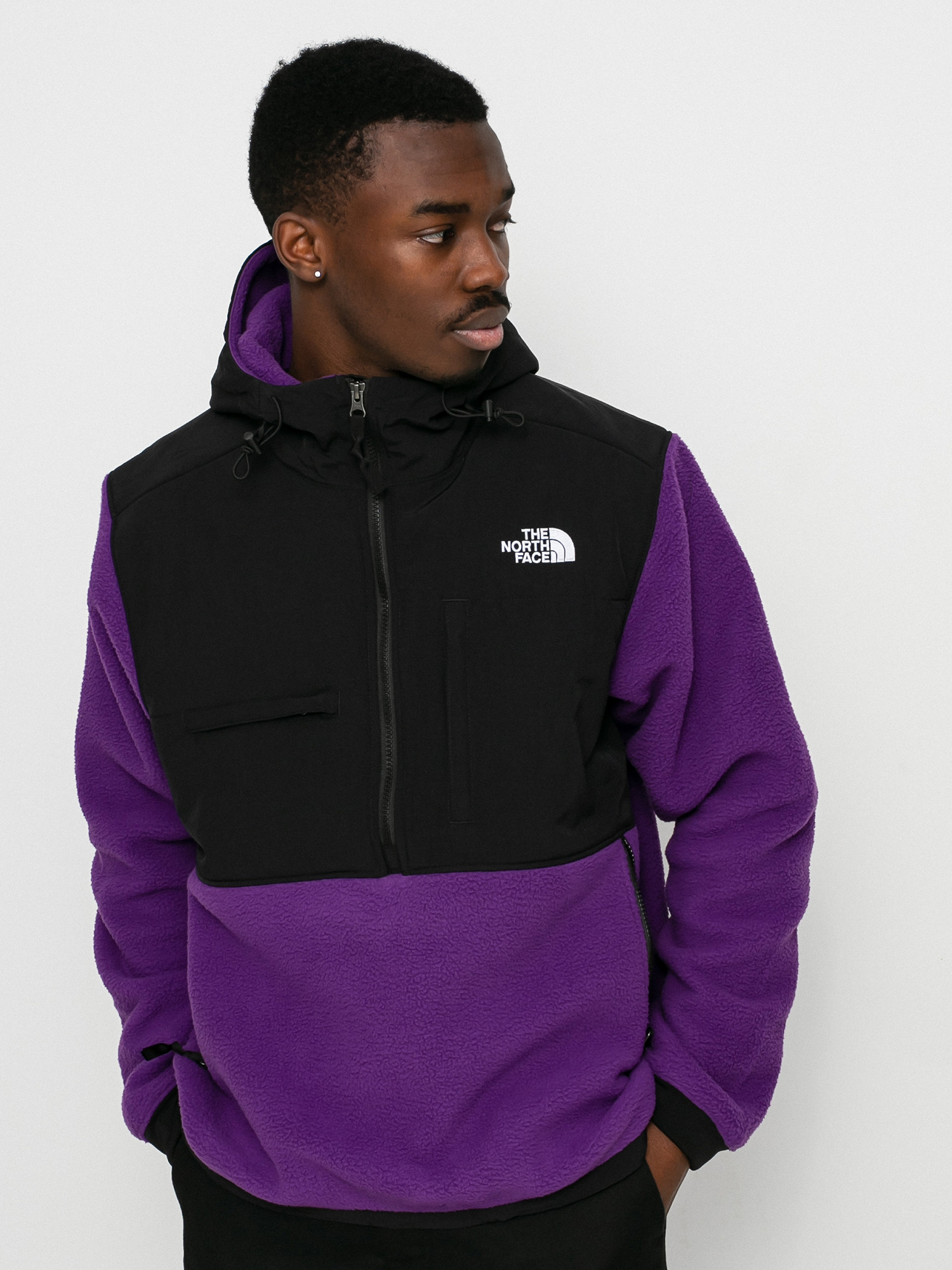 north face anorak fleece