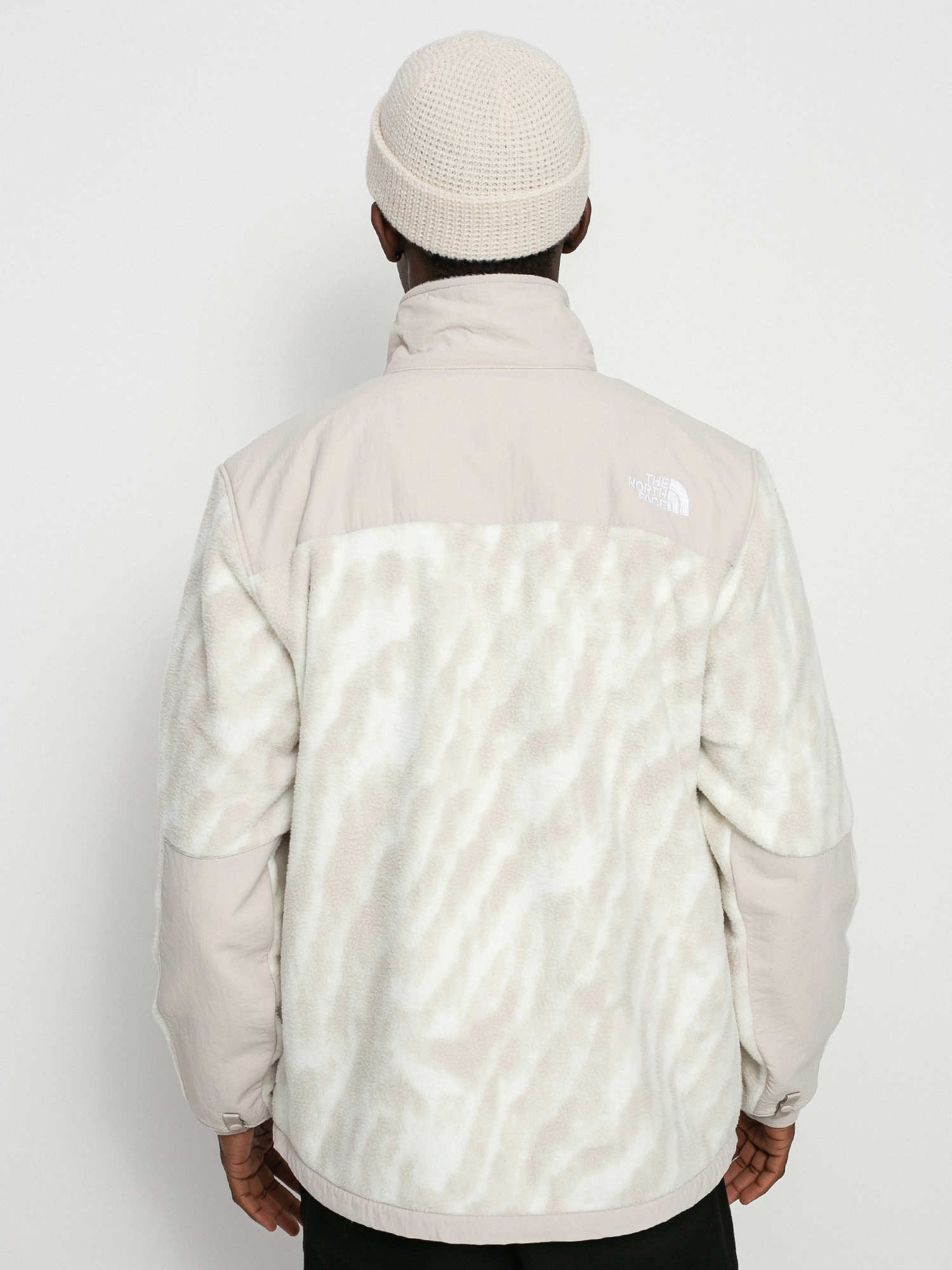 Herren The North Face Denali 2 Fleecejacke (silver grey wooden tiger print)