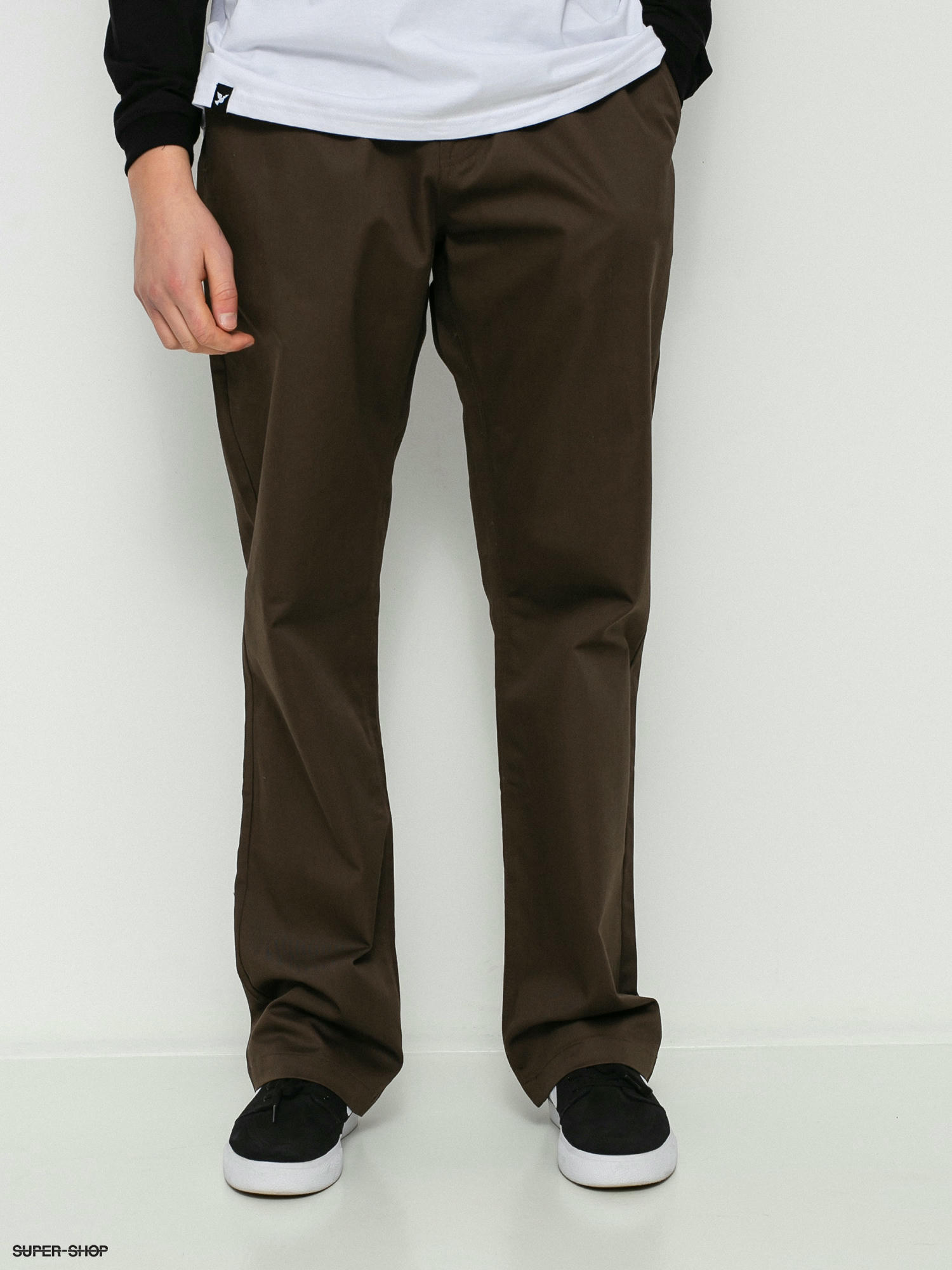 chocolate brown chino pants