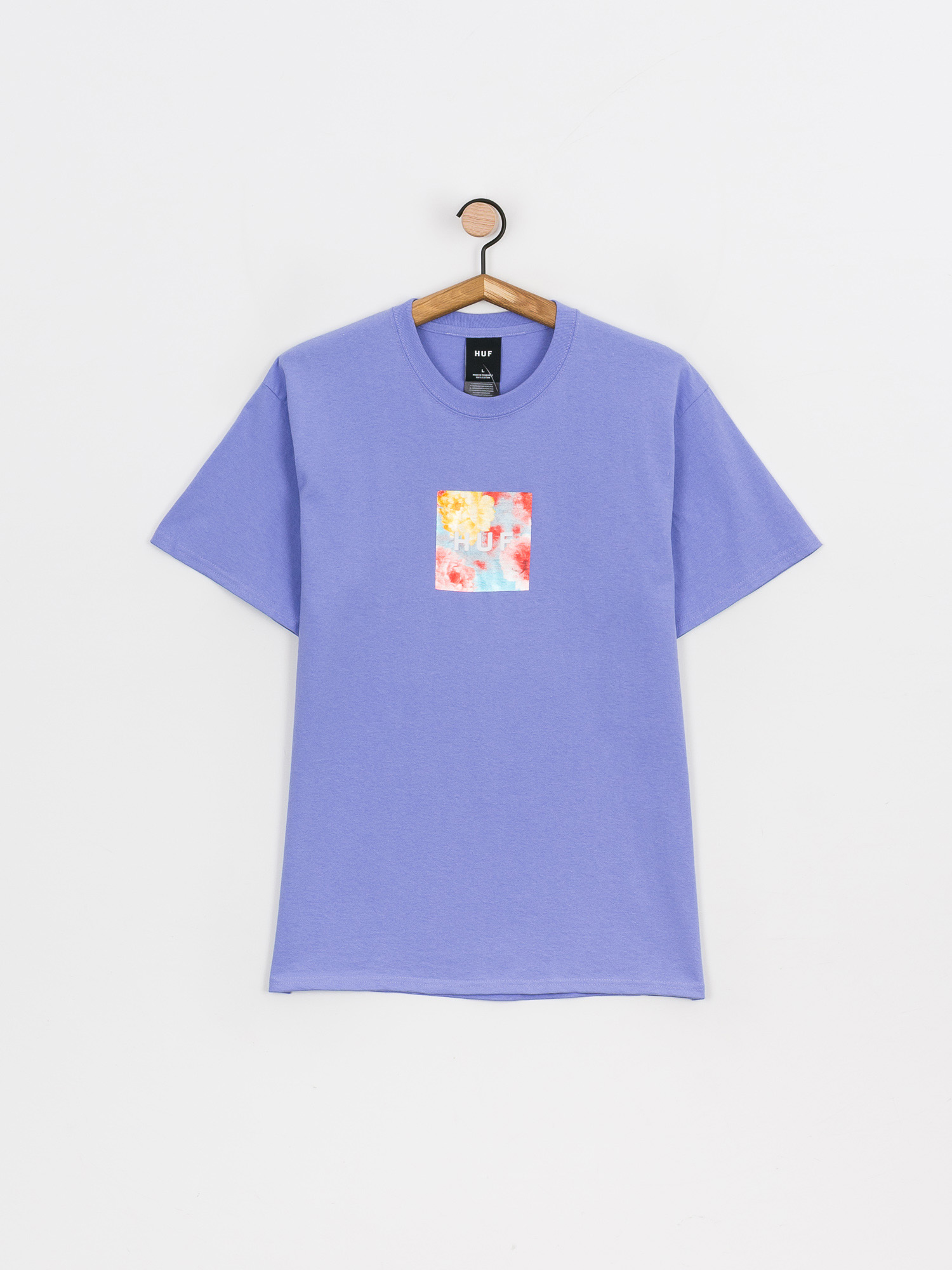 HUF Foil Flower Box Logo T-shirt (violet)