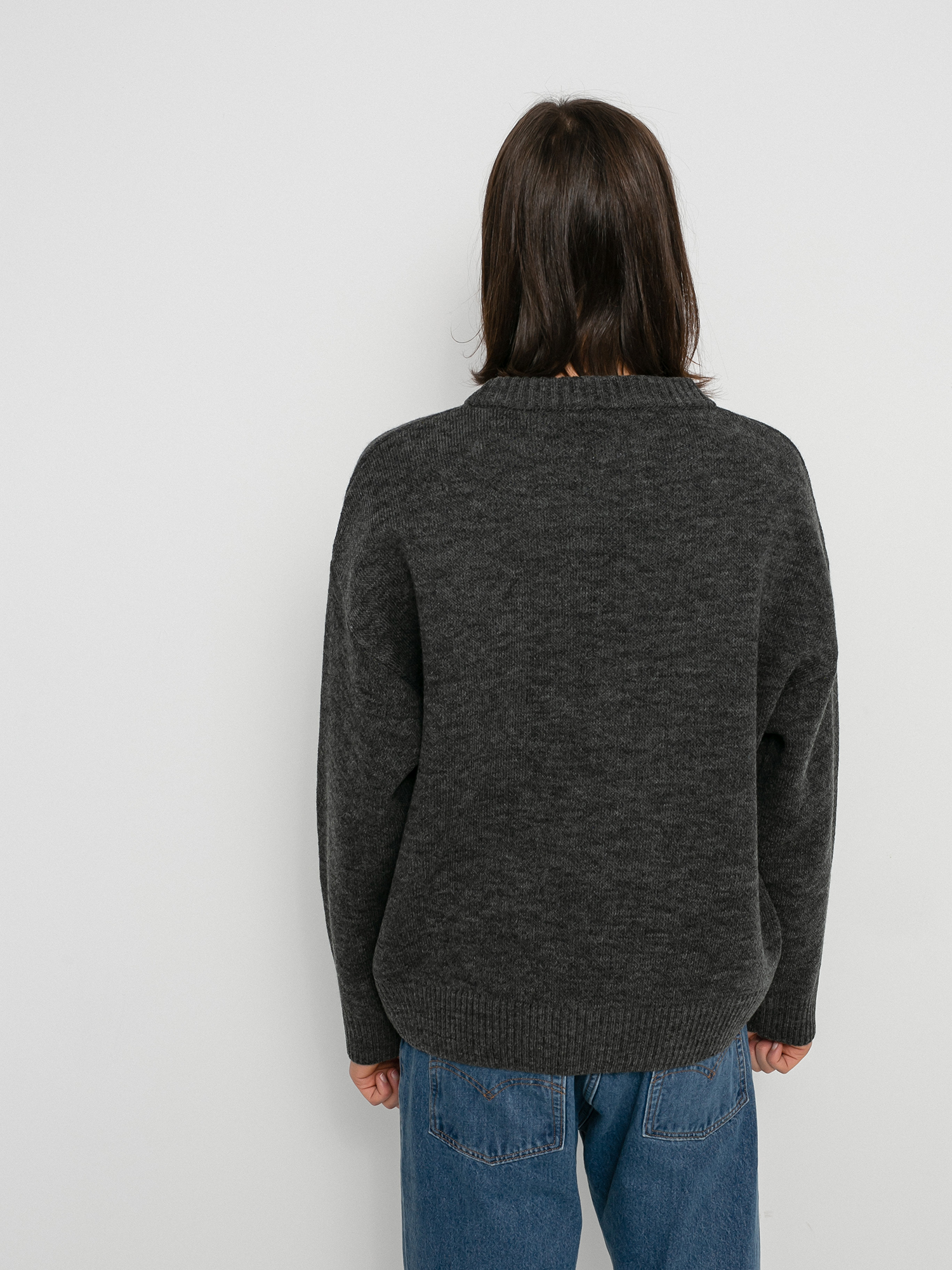 Polar Skate Earthquake Logo Knit Sweater - grey (grey)