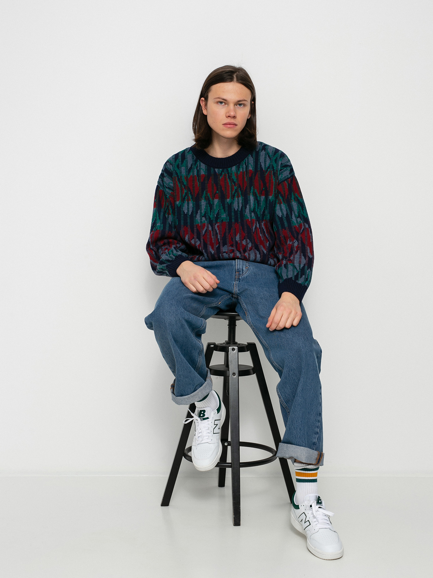 Polar Skate Paul Knit Sweater - multicolor (rich navy)
