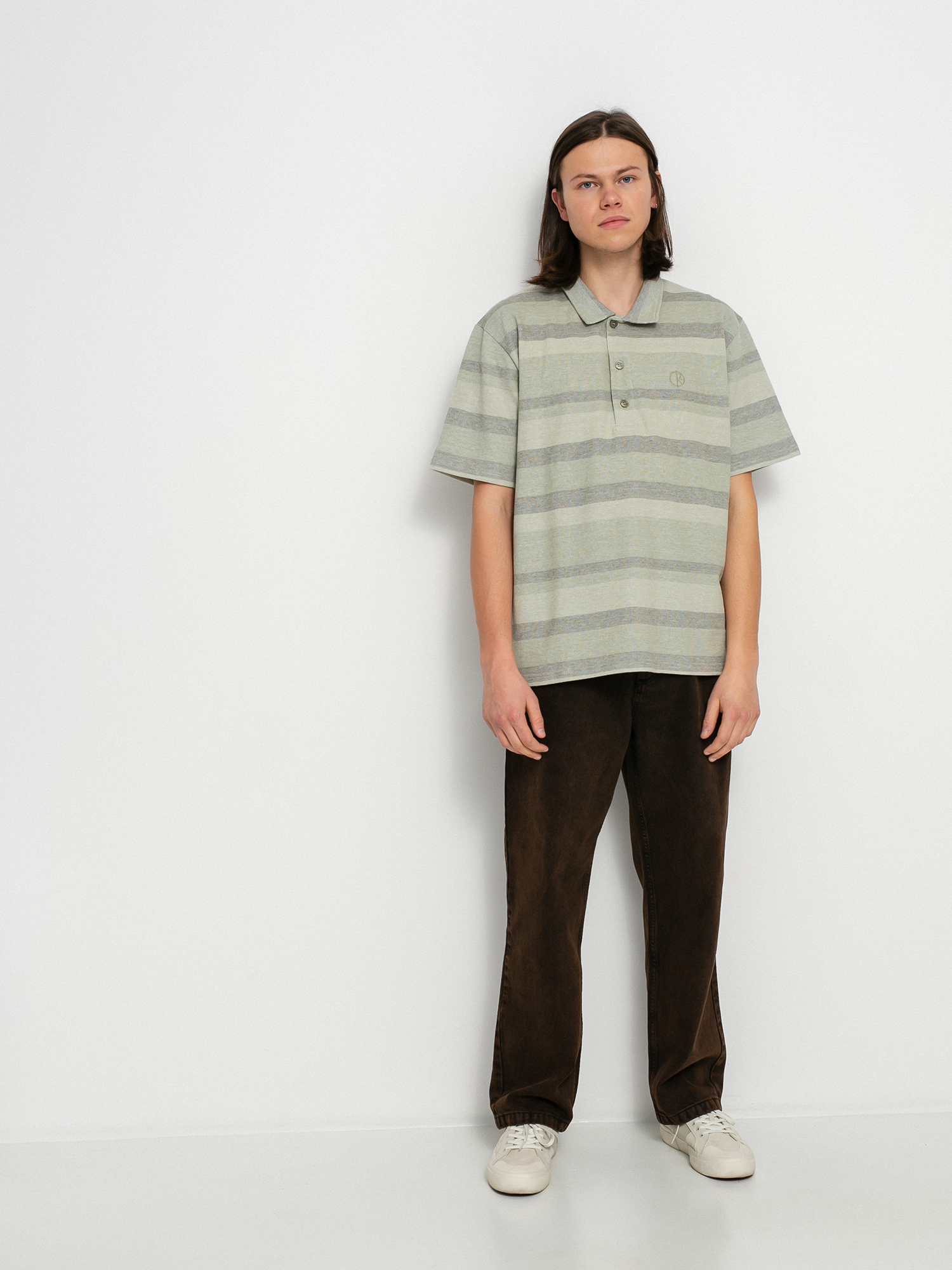 Polar Skate Multistripe Polo t-shirt - green (soft green)