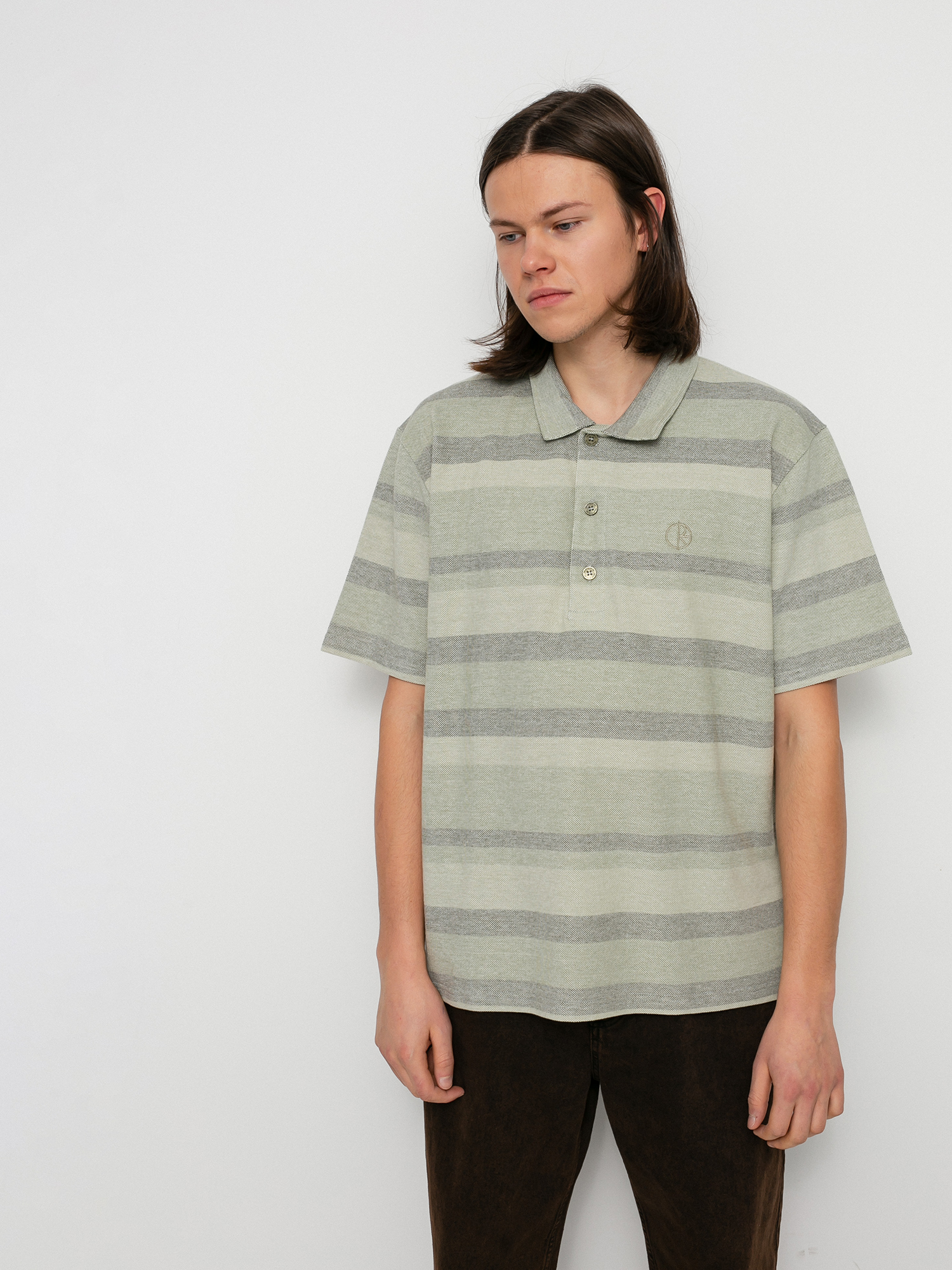 Polar Skate Multistripe Polo t-shirt - green (soft green)