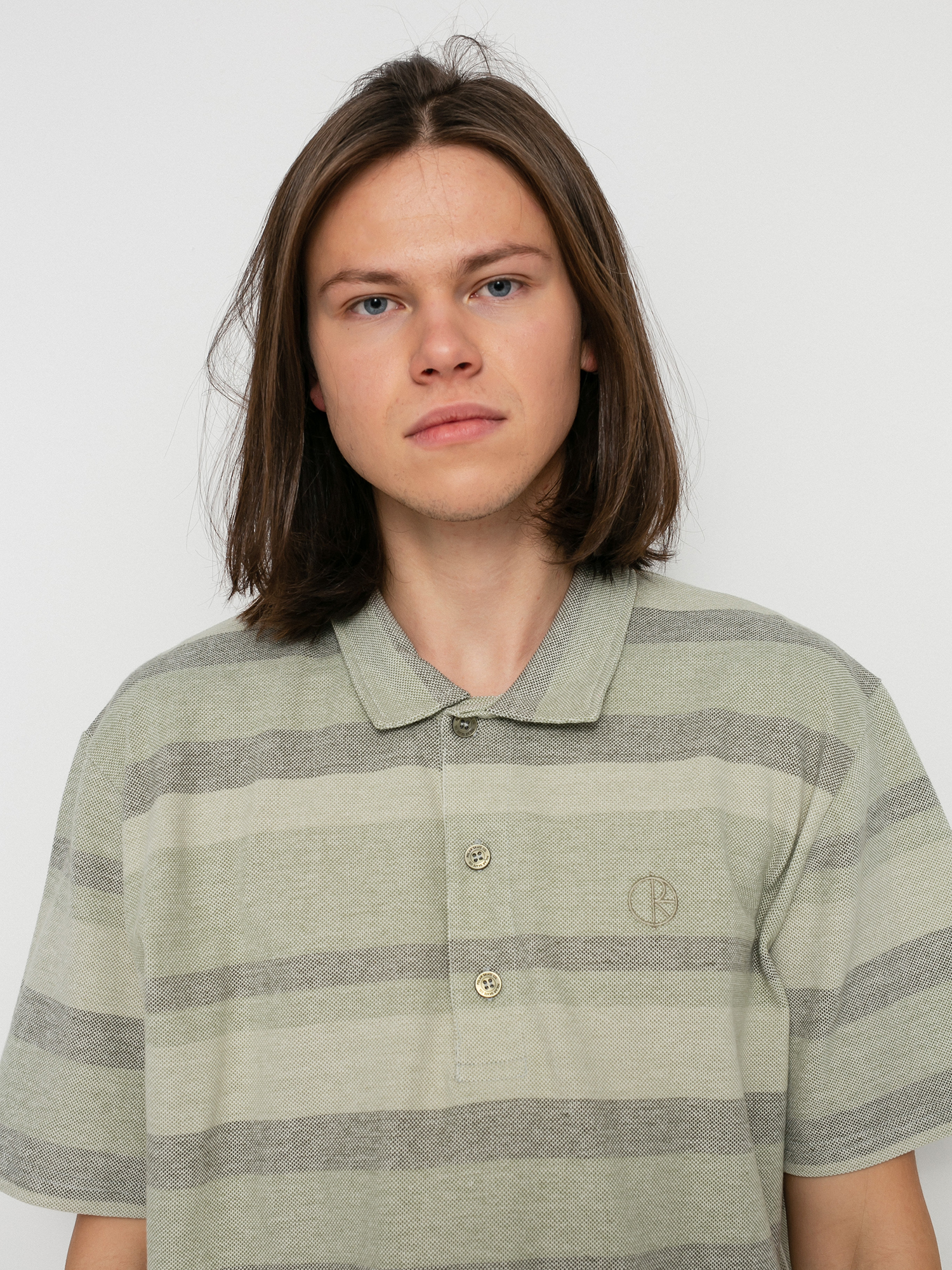 Polar Skate Multistripe Polo t-shirt - green (soft green)