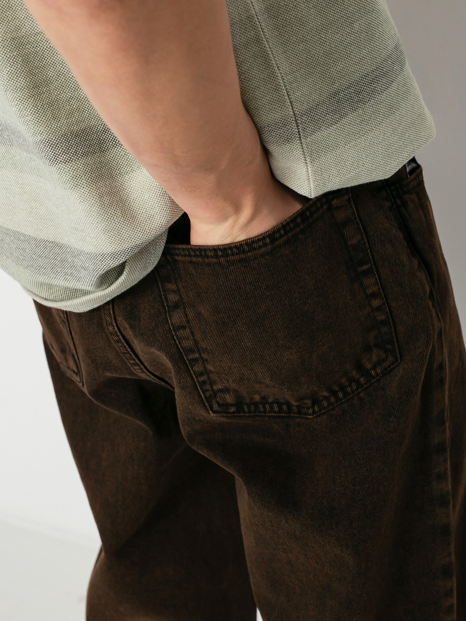 Polar Skate 93 Denim Pants (brown black)