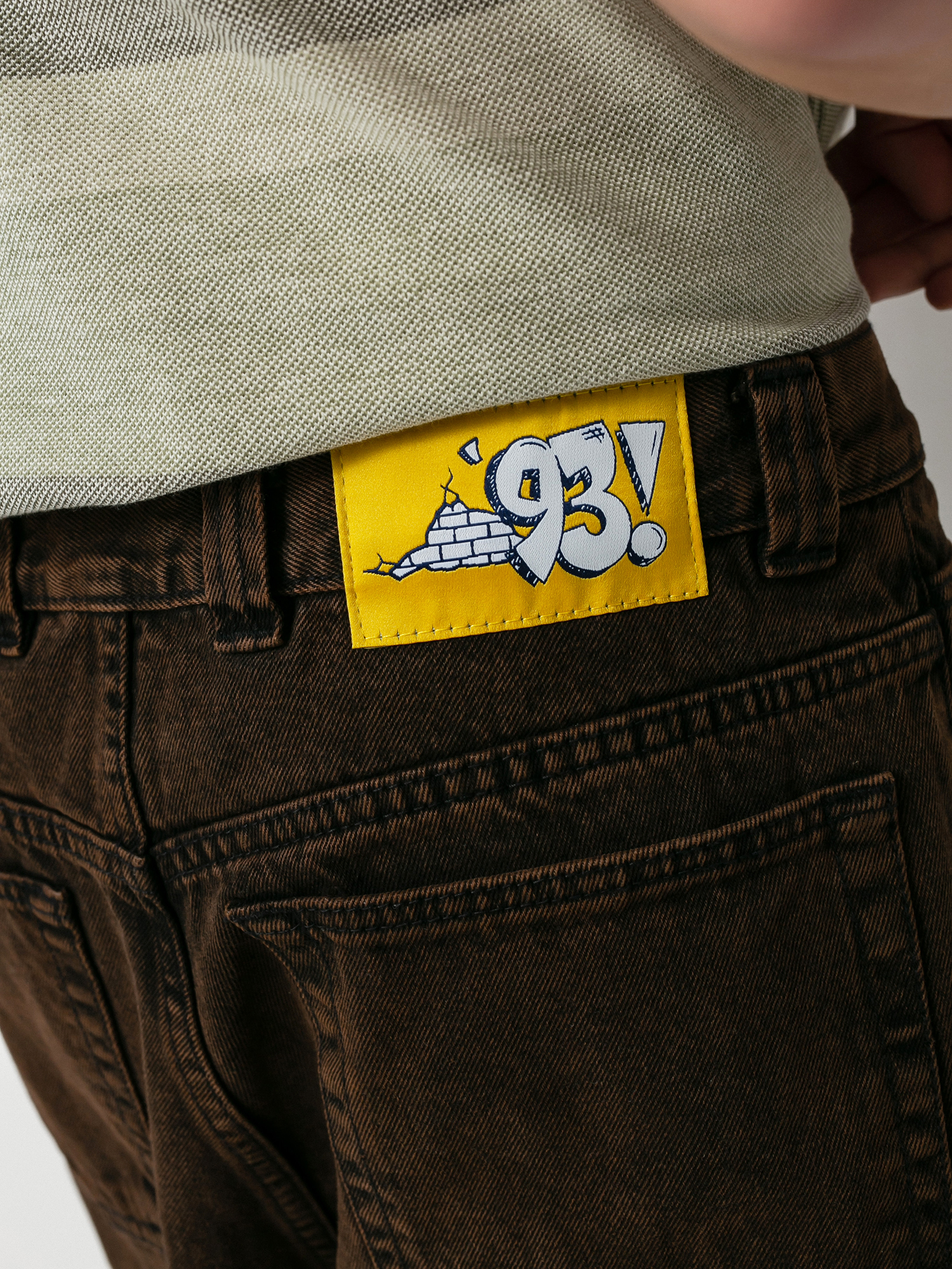 Polar Skate 93 Denim Pants (brown black)