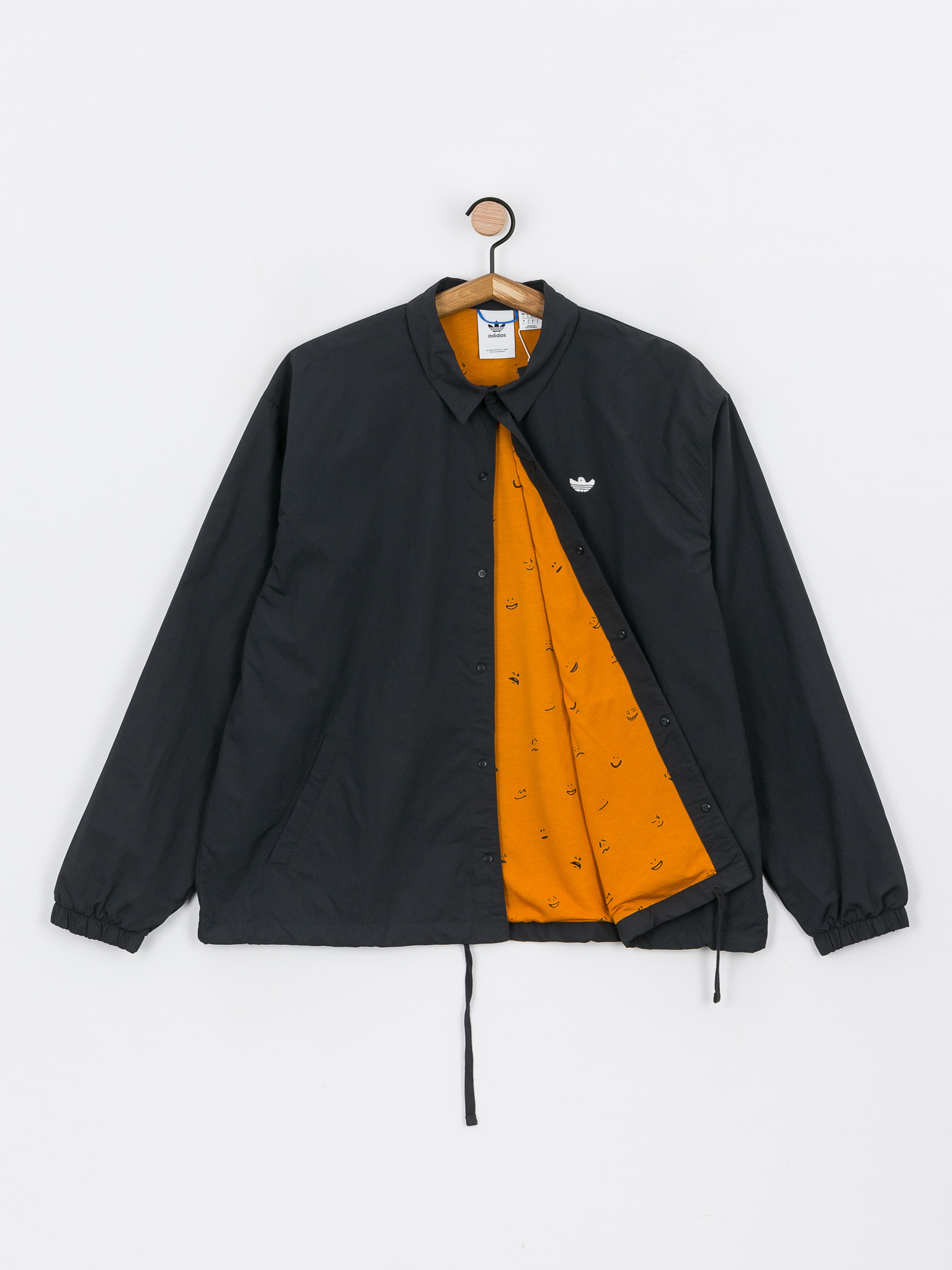 Windbreaker adidas Originals Coach Jacket gray / beige / pink / black  (H09129) – Queens 💚