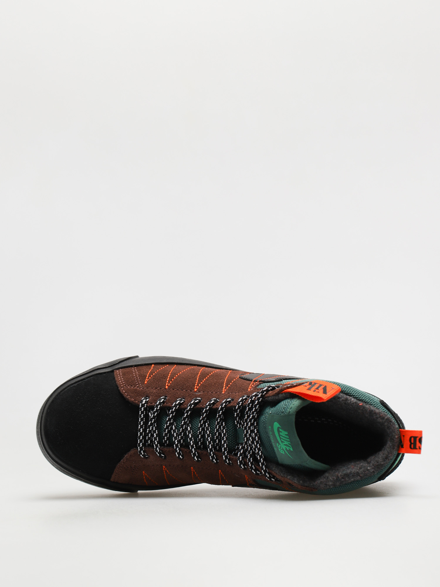 Nike SB Zoom Blazer Mid Premium Shoes (noble green/black white safety orange)