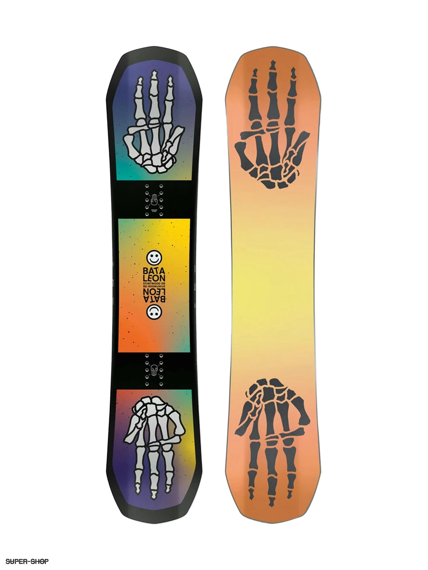 orange snowboard