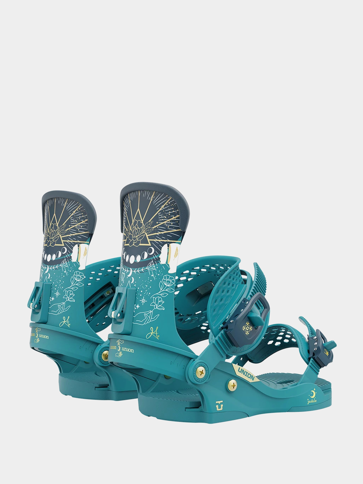 Mens Union Jamie Anderson Snowboard bindings (tahoe blue)