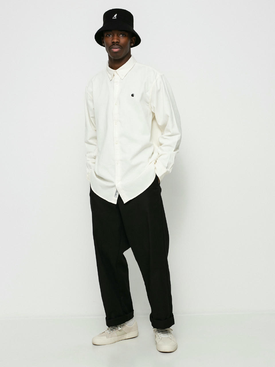 Carhartt WIP Madison Fine Cord Shirt (wax/black)