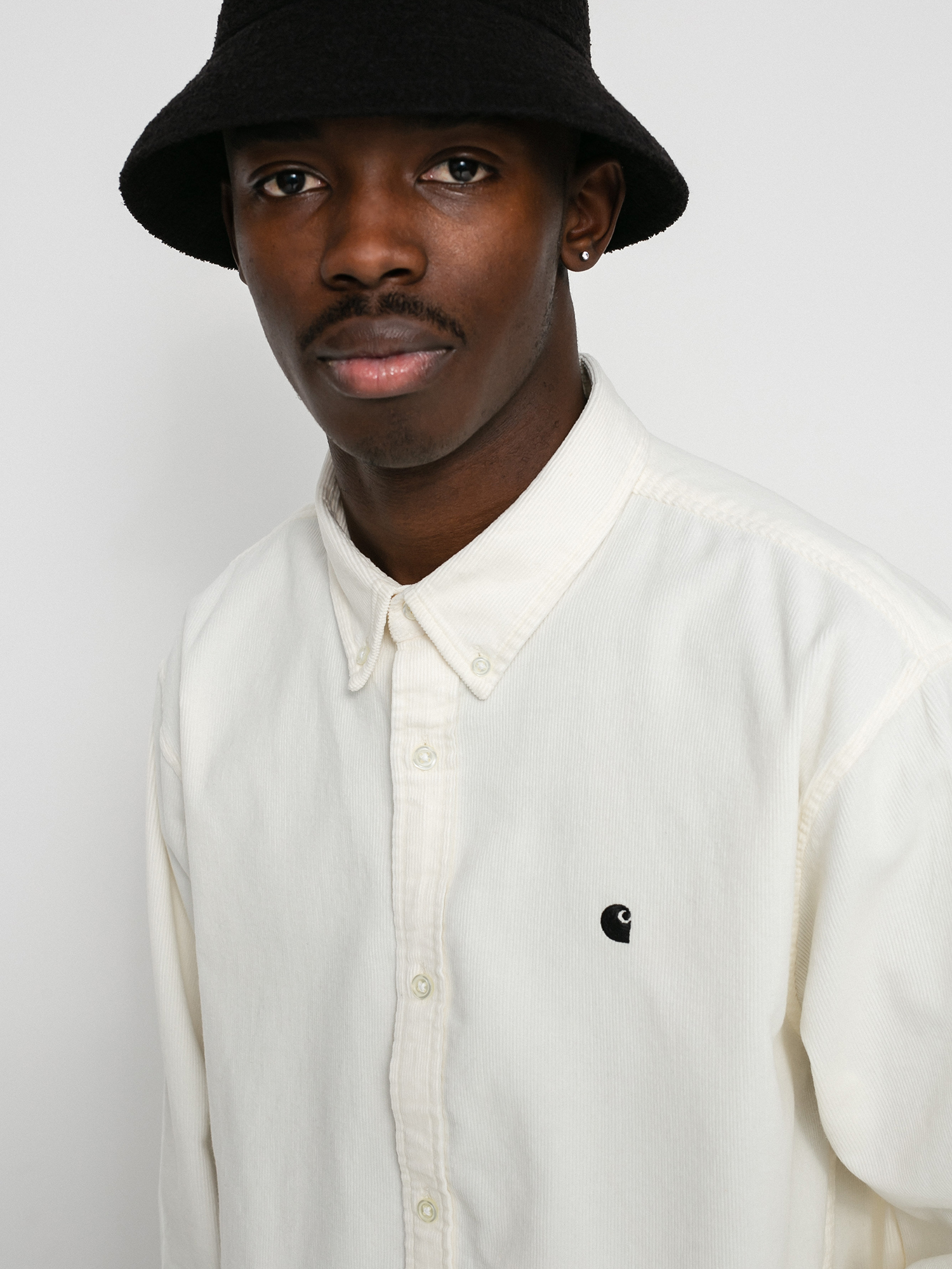 Carhartt WIP Madison Fine Cord Shirt (wax/black)