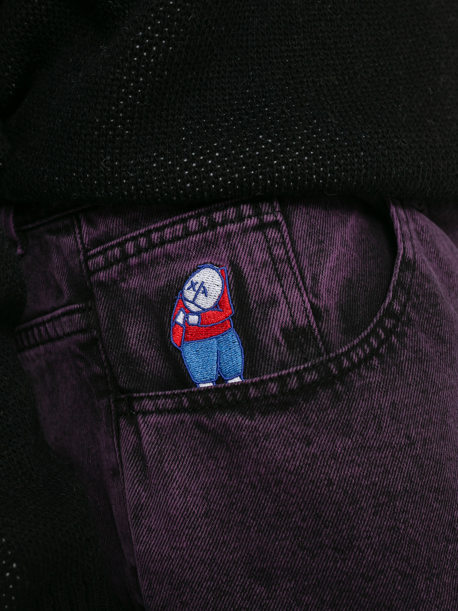 Polar Skate Big Boy Jeans Hose (purple black)