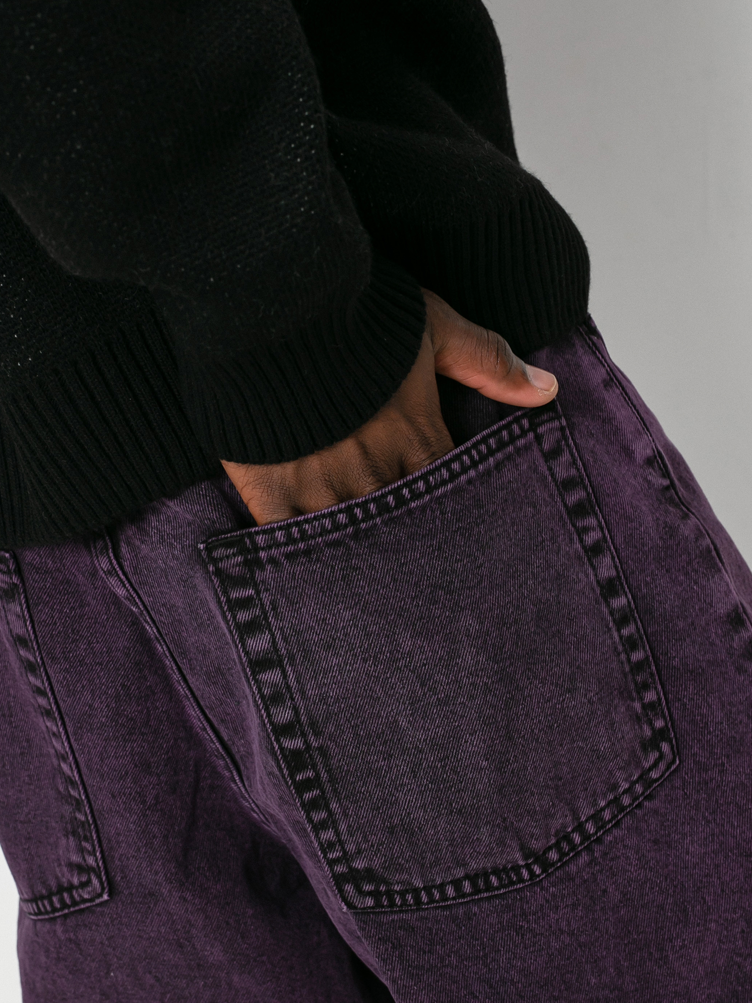 Polar Skate Big Boy Jeans Hose (purple black)