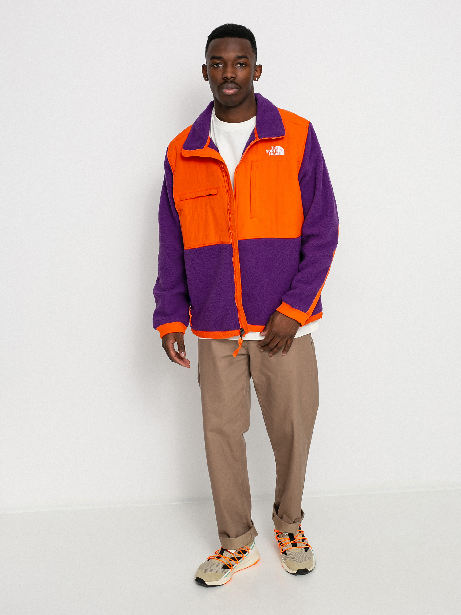 Herren The North Face Denali 2 Fleecejacke (gravity purple/red orange)