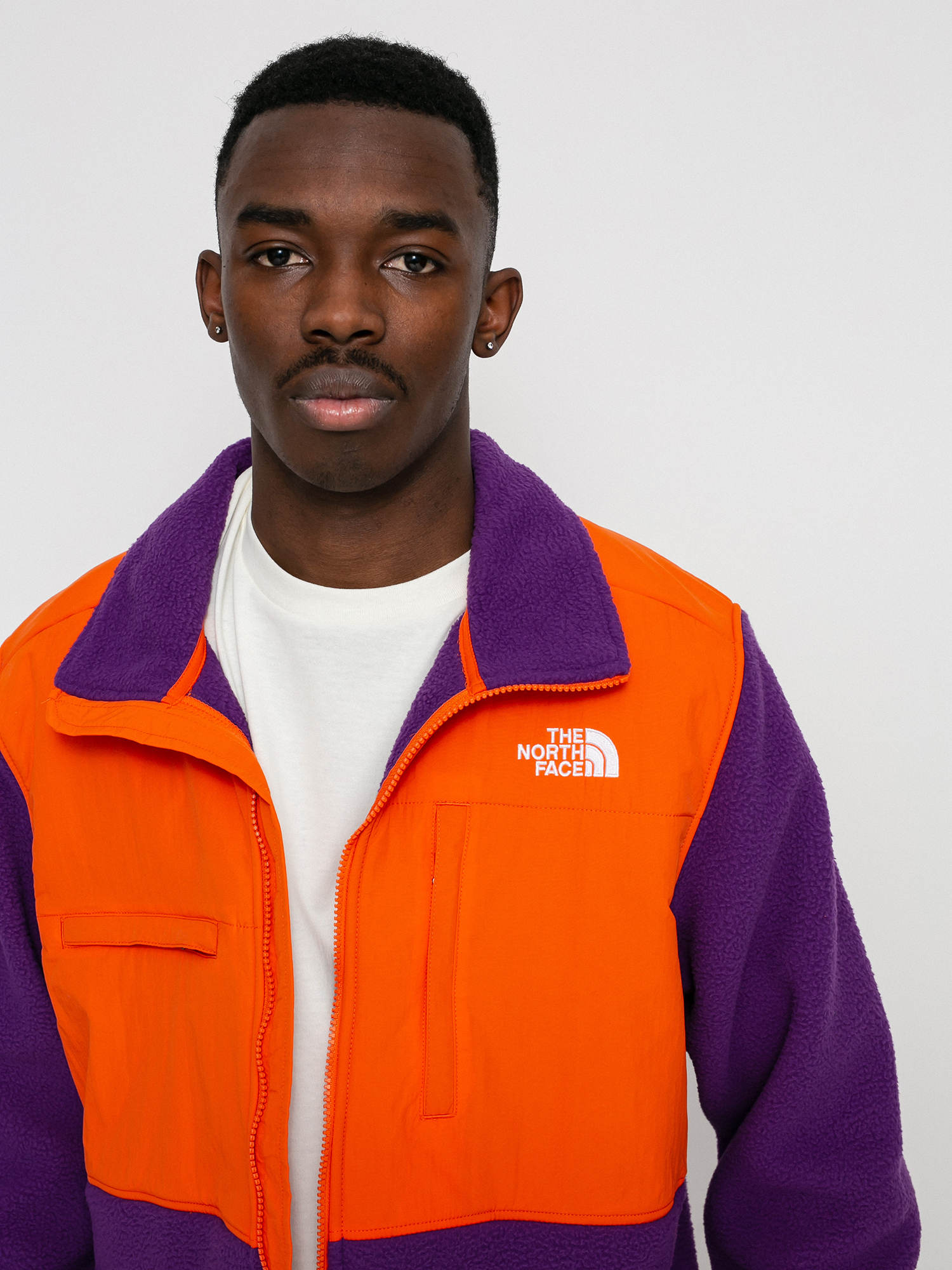 Herren The North Face Denali 2 Fleecejacke (gravity purple/red orange)