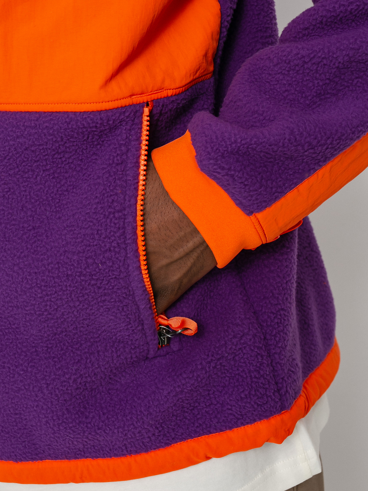 Mens The North Face Denali 2 Fleece (gravity purple/red orange)