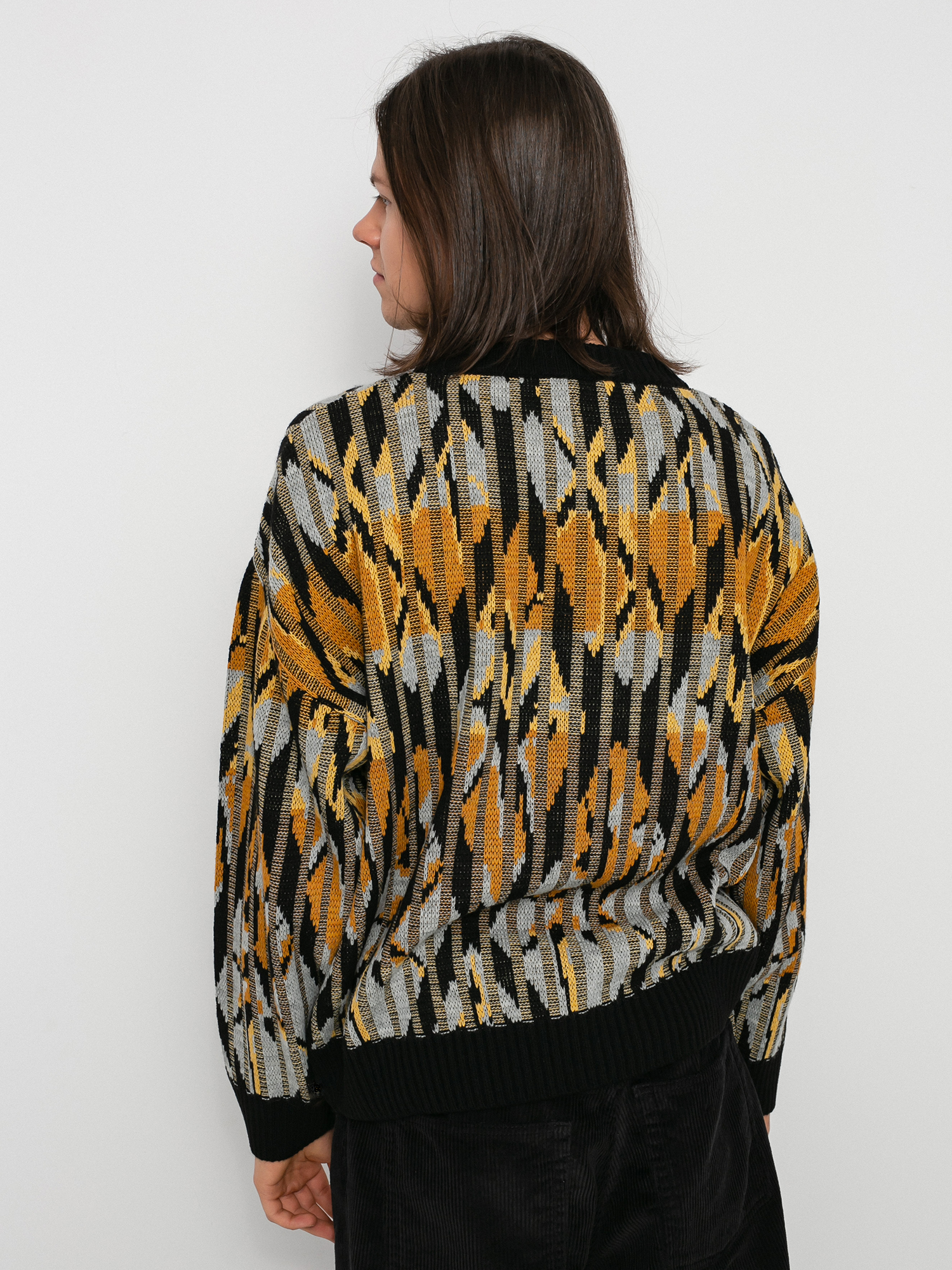 Polar Skate Paul Knit Sweater (black/yellow)