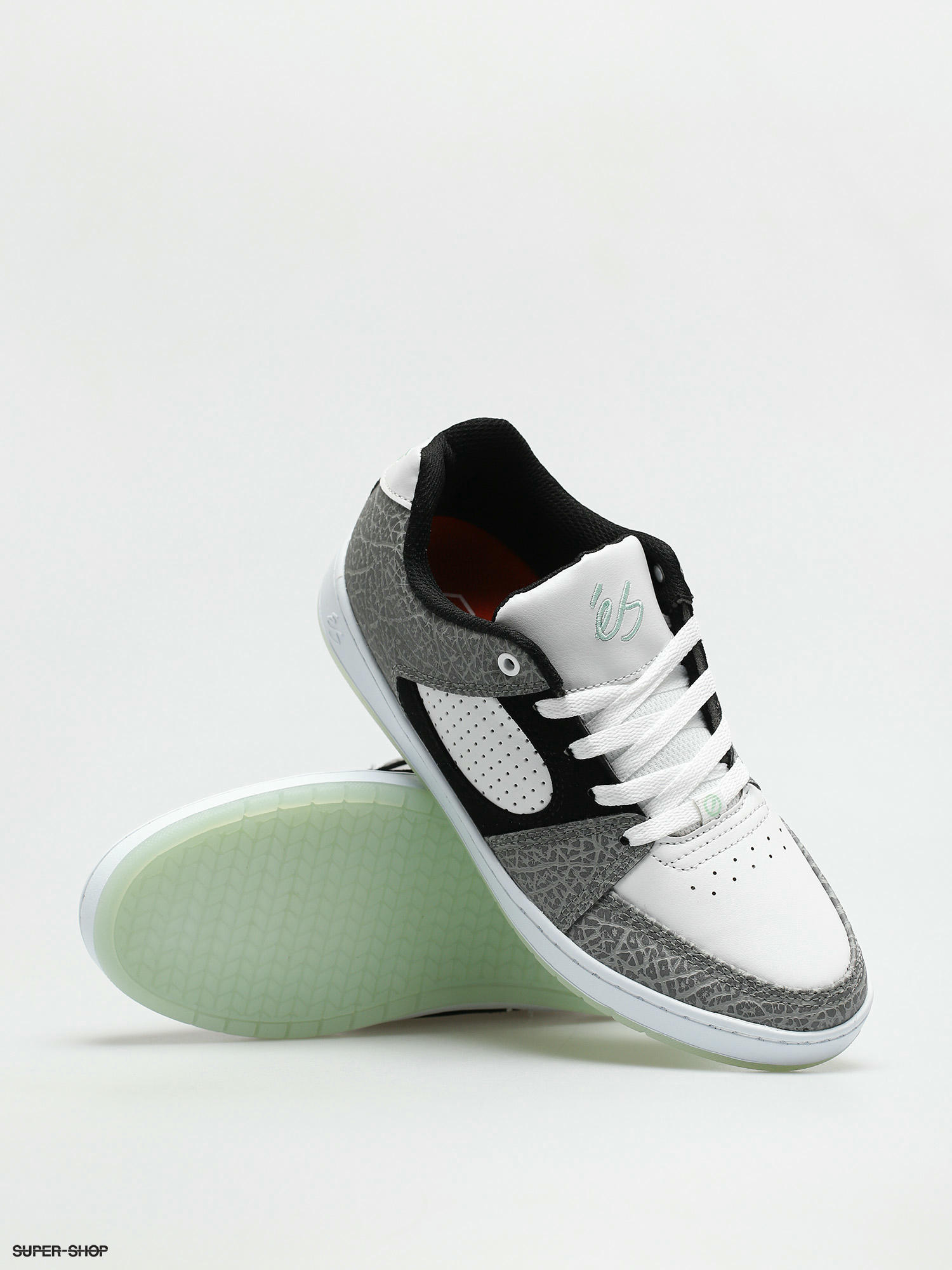 eS Accel Slim Shoes (black/white/turquoise)