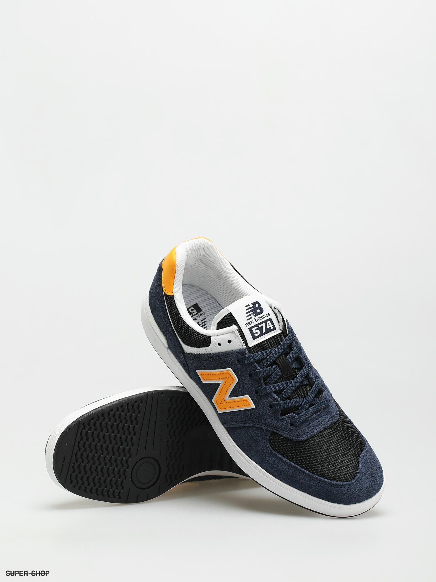 New balance deals 574 navy yellow