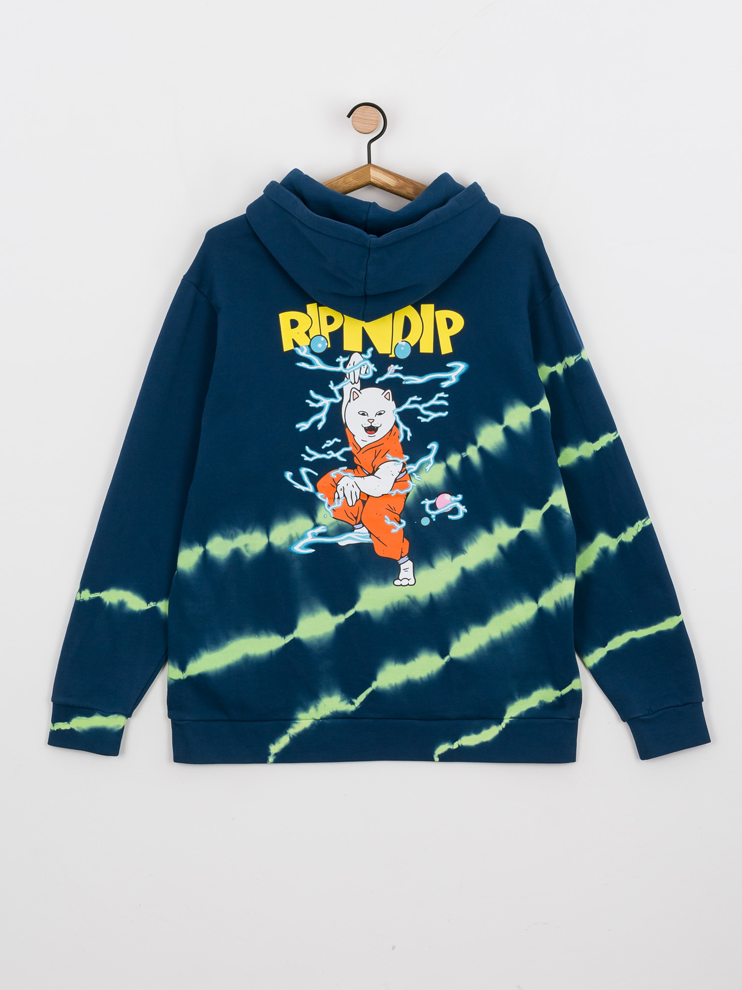 RipNDip Super Sanerm HD Hoodie - navy blue (navy/neon green dye)
