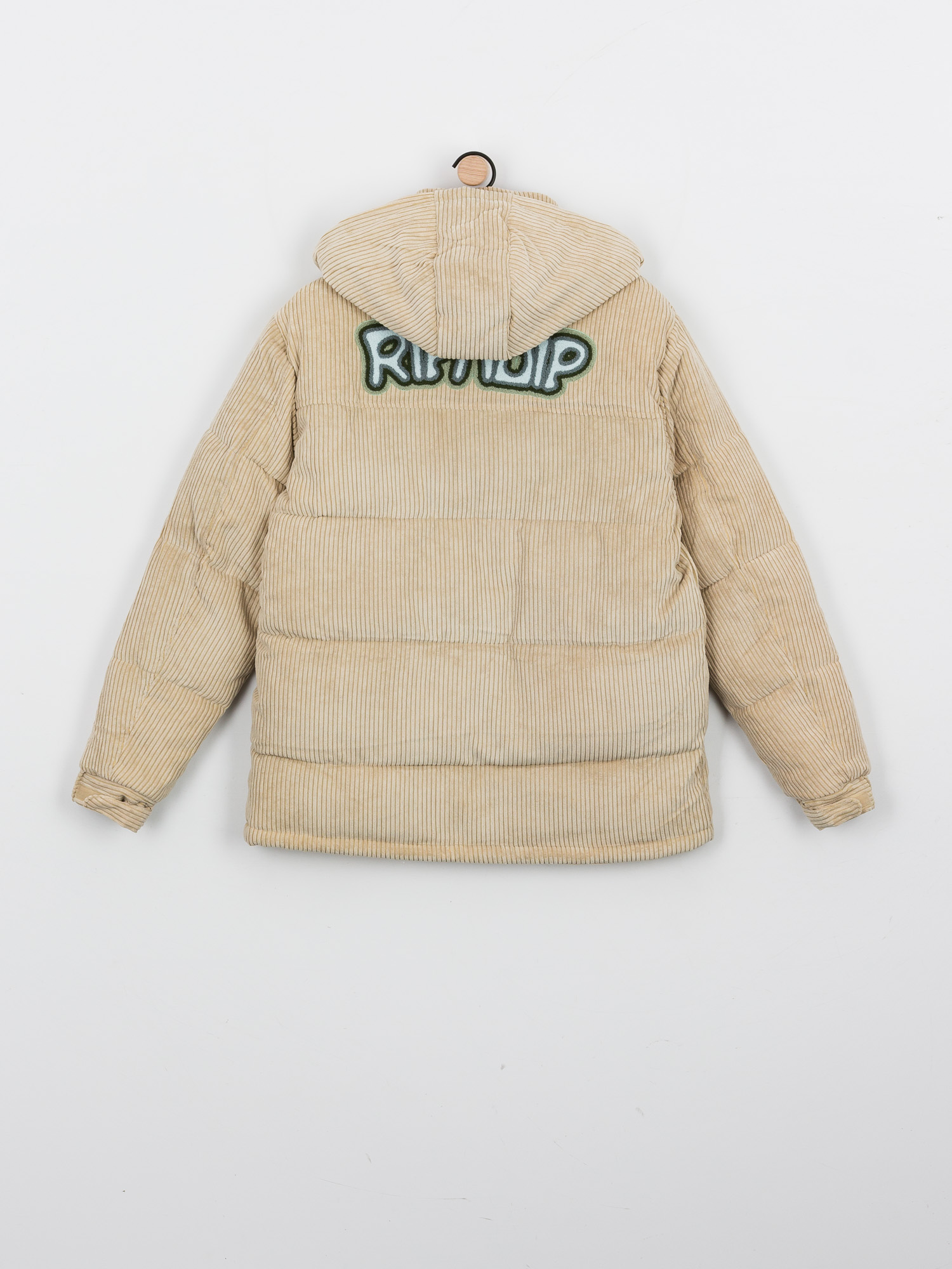 RipNDip Intertwined Corduroy Puffer Jacket (khaki)