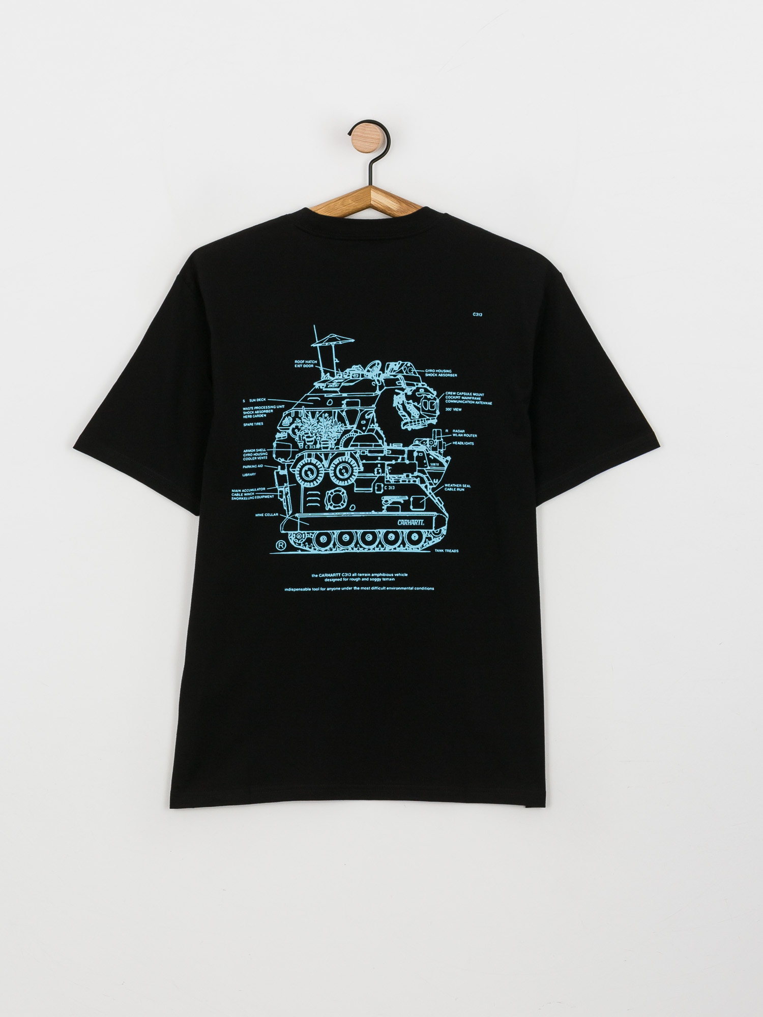 carhartt light blue t shirt