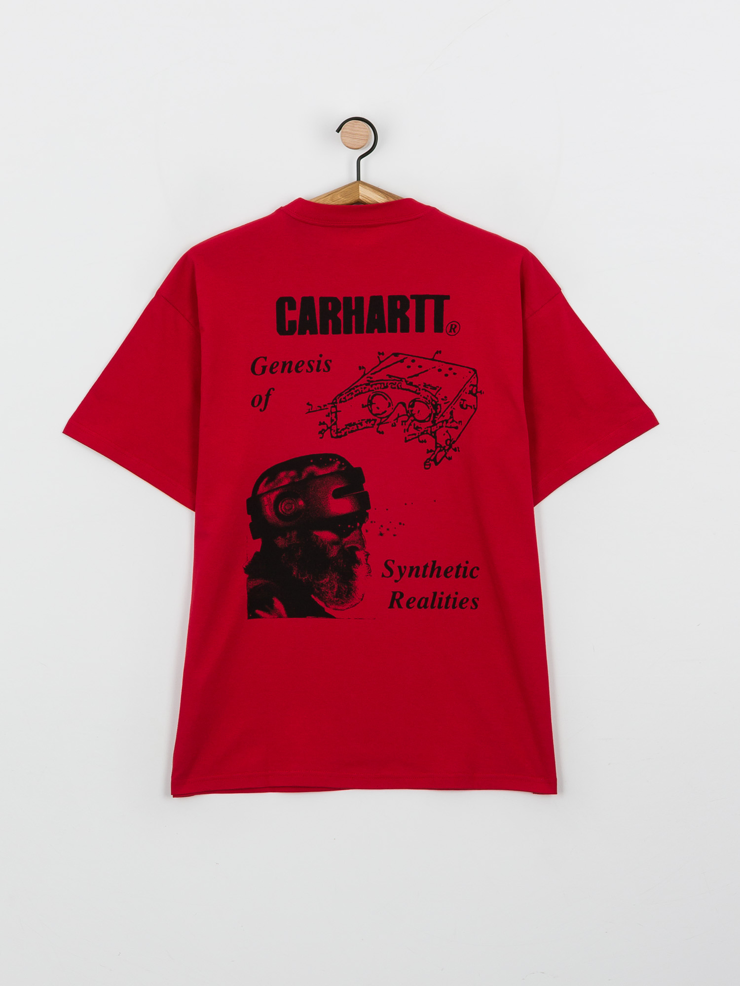 Carhartt WIP Synthetic Realities T-shirt - red (cornel/black)