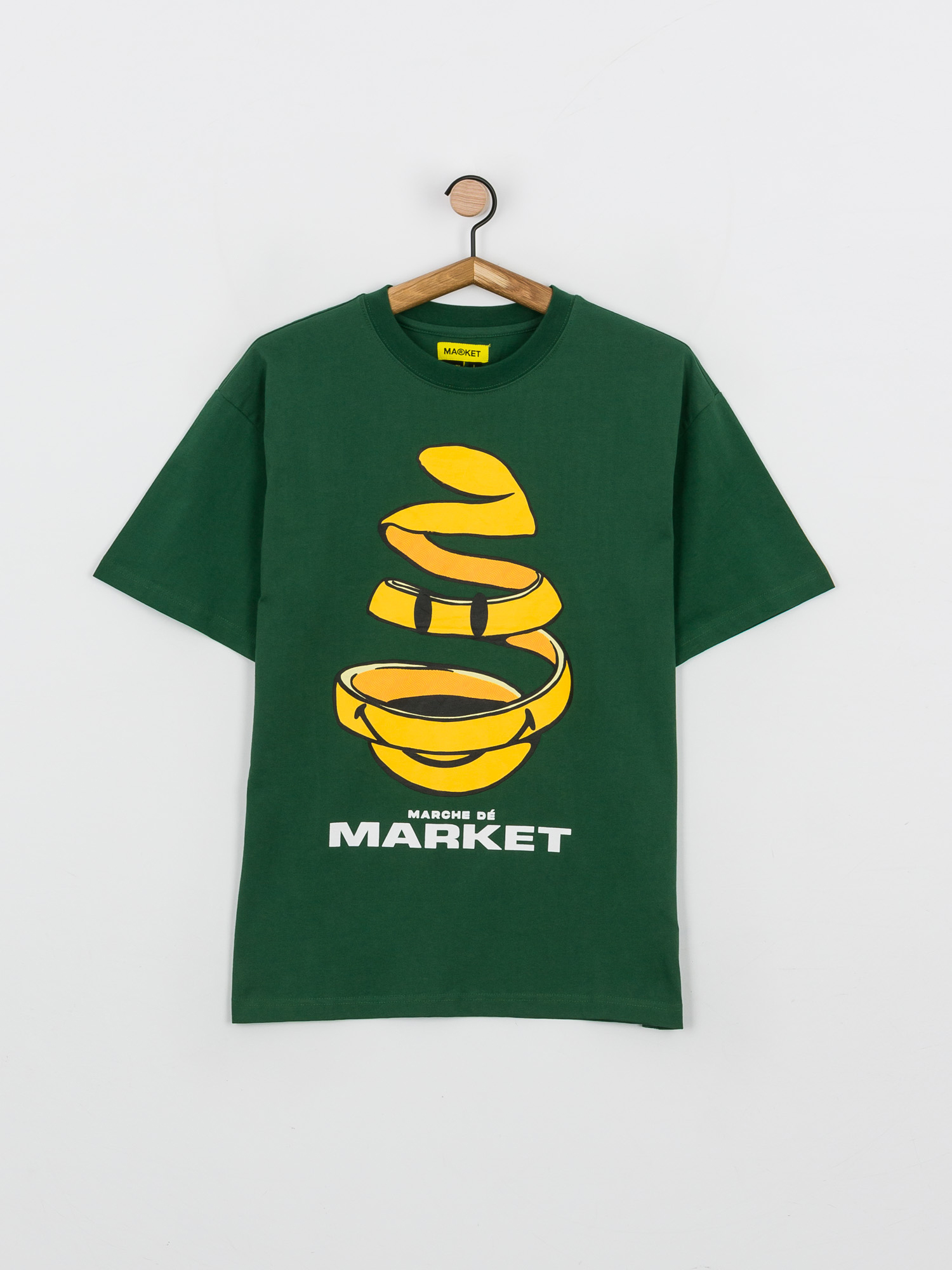 Chinatown Market Smiley Marche De Market T-shirt (forest green)
