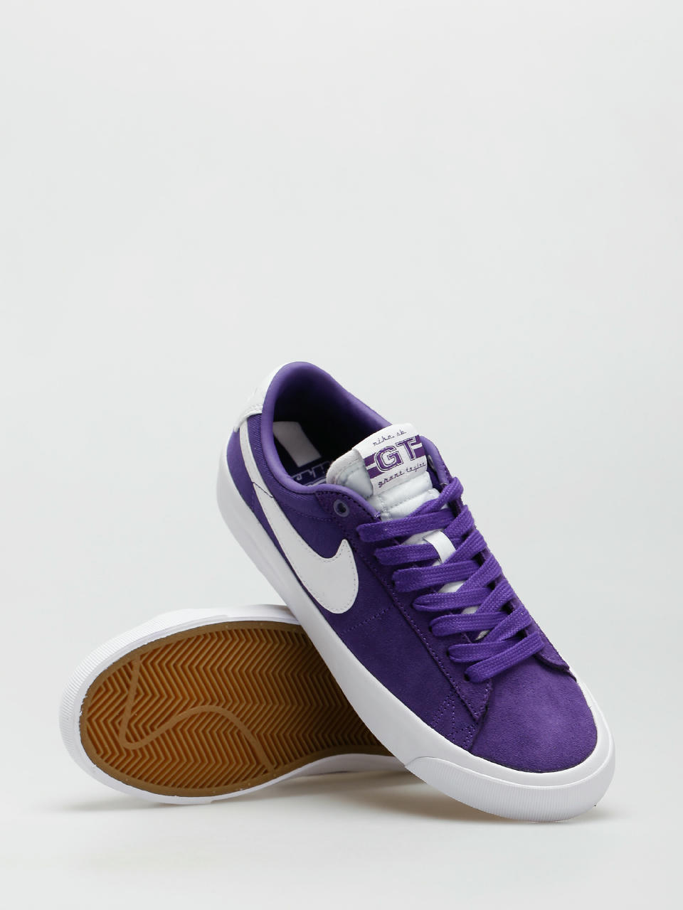 Nike Sb Zoom Blazer Low Pro Gt Shoes Court Purple White Court Purple White