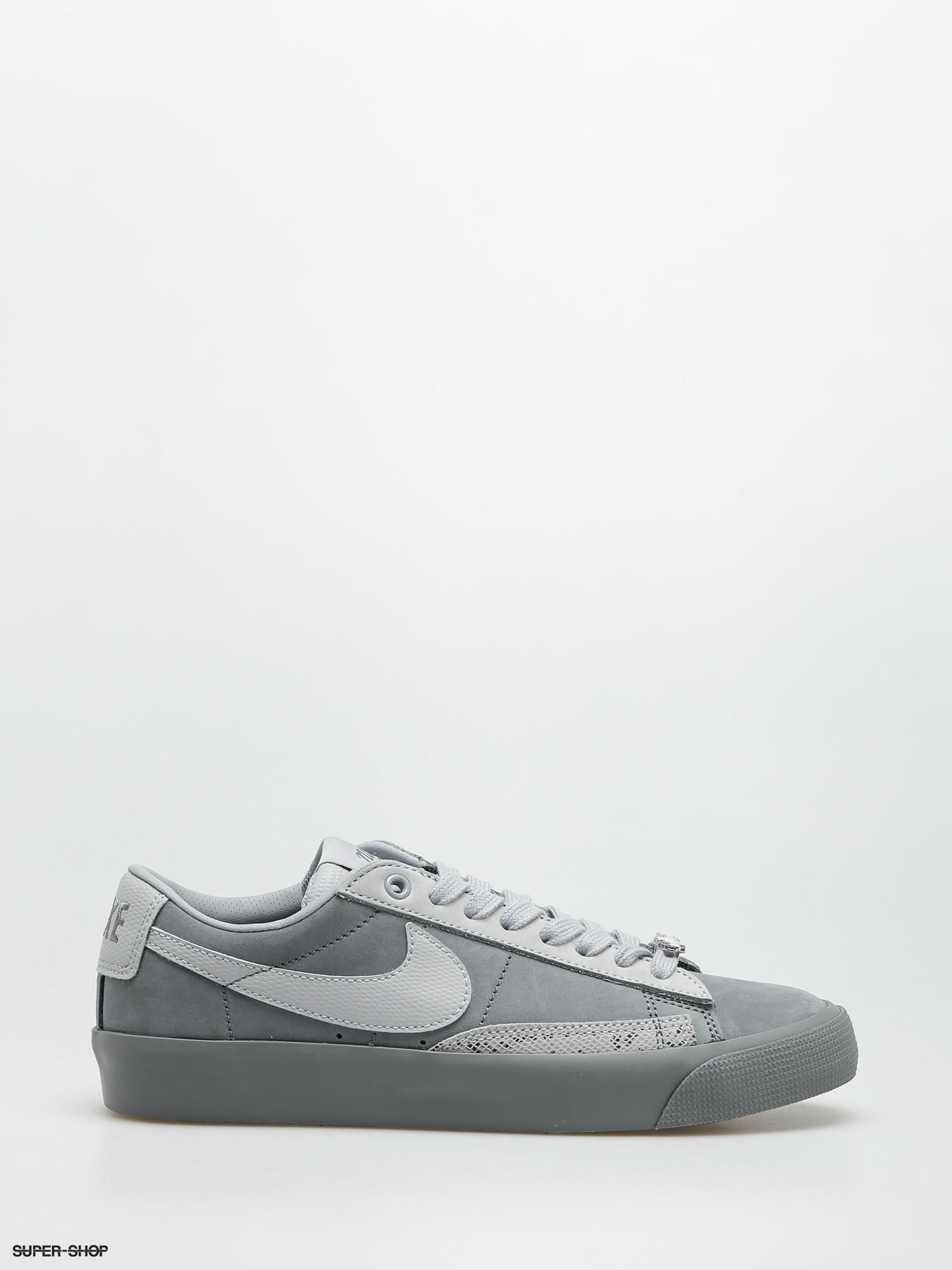 low top grey nike blazers