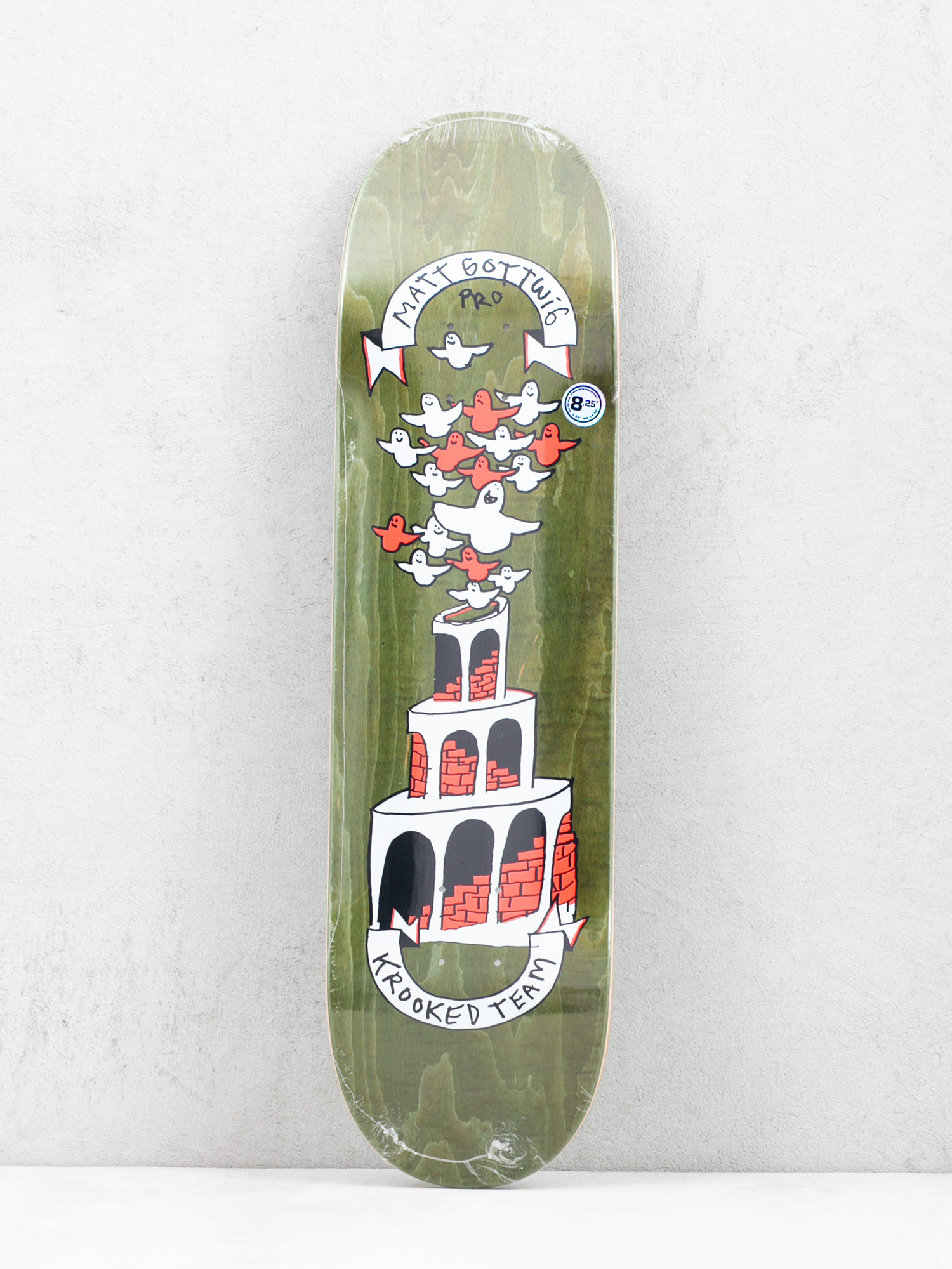 Krooked New Pro Deck (olive green)