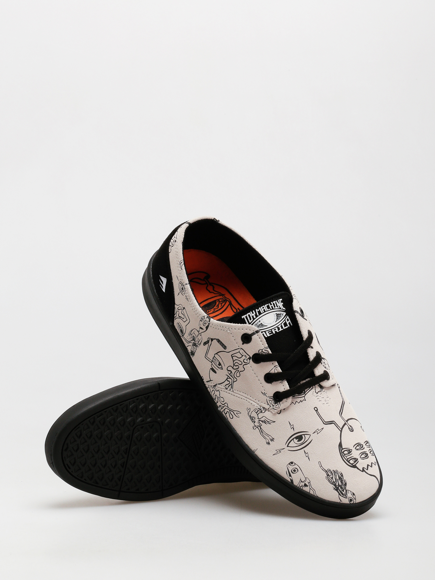 Emerica The Romero Laced X Toy Machine Shoes (tan/black)