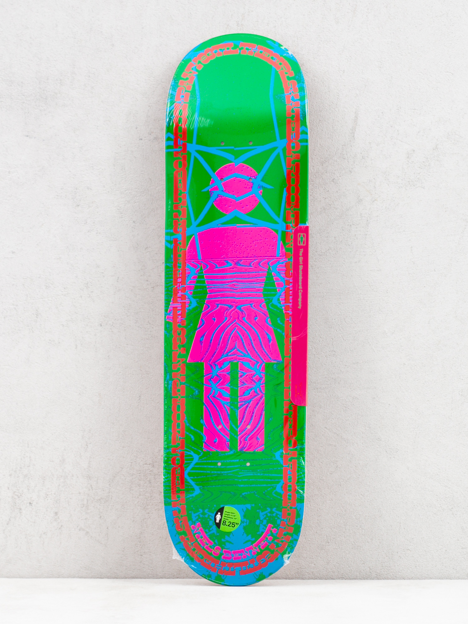 Girl Skateboard Bennet Vibration Deck (green/red)