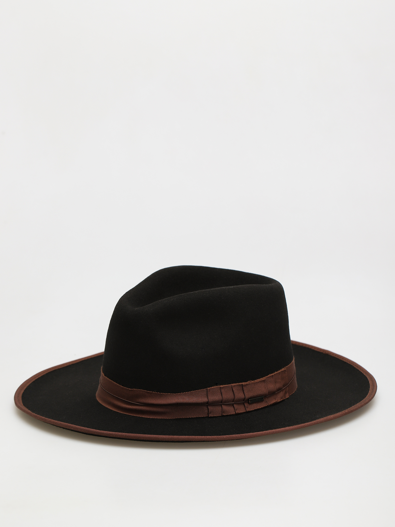 Brixton Reno Fedora Hat - black (black/brown) display picture 1
