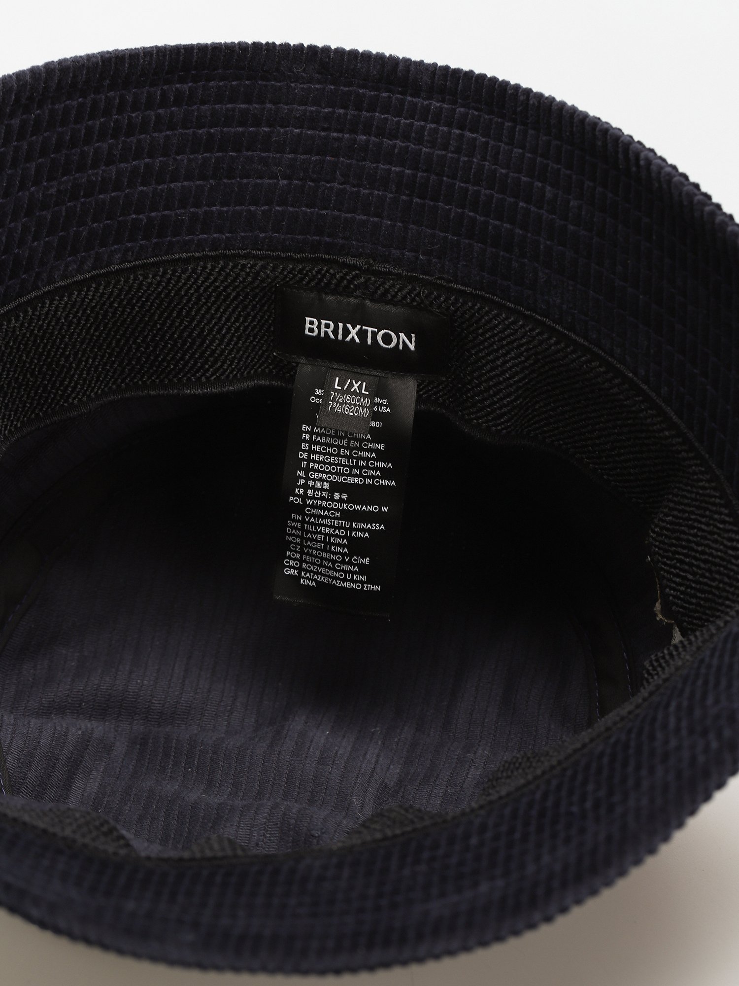 Brixton Gramercy Packable Bucket Hat Hat (washed navy)