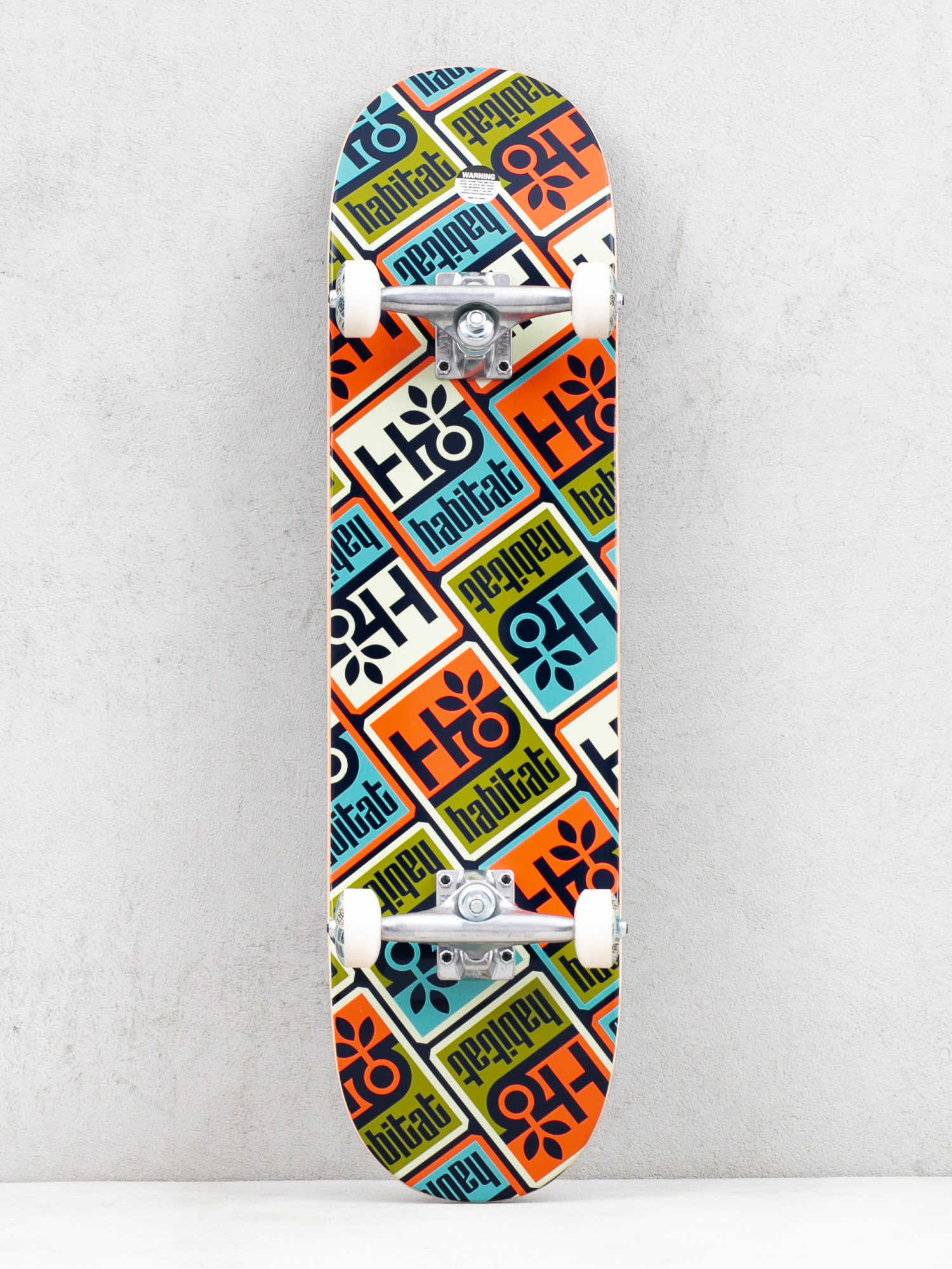 Habitat Pod Compressed Skateboard (orange/multi)